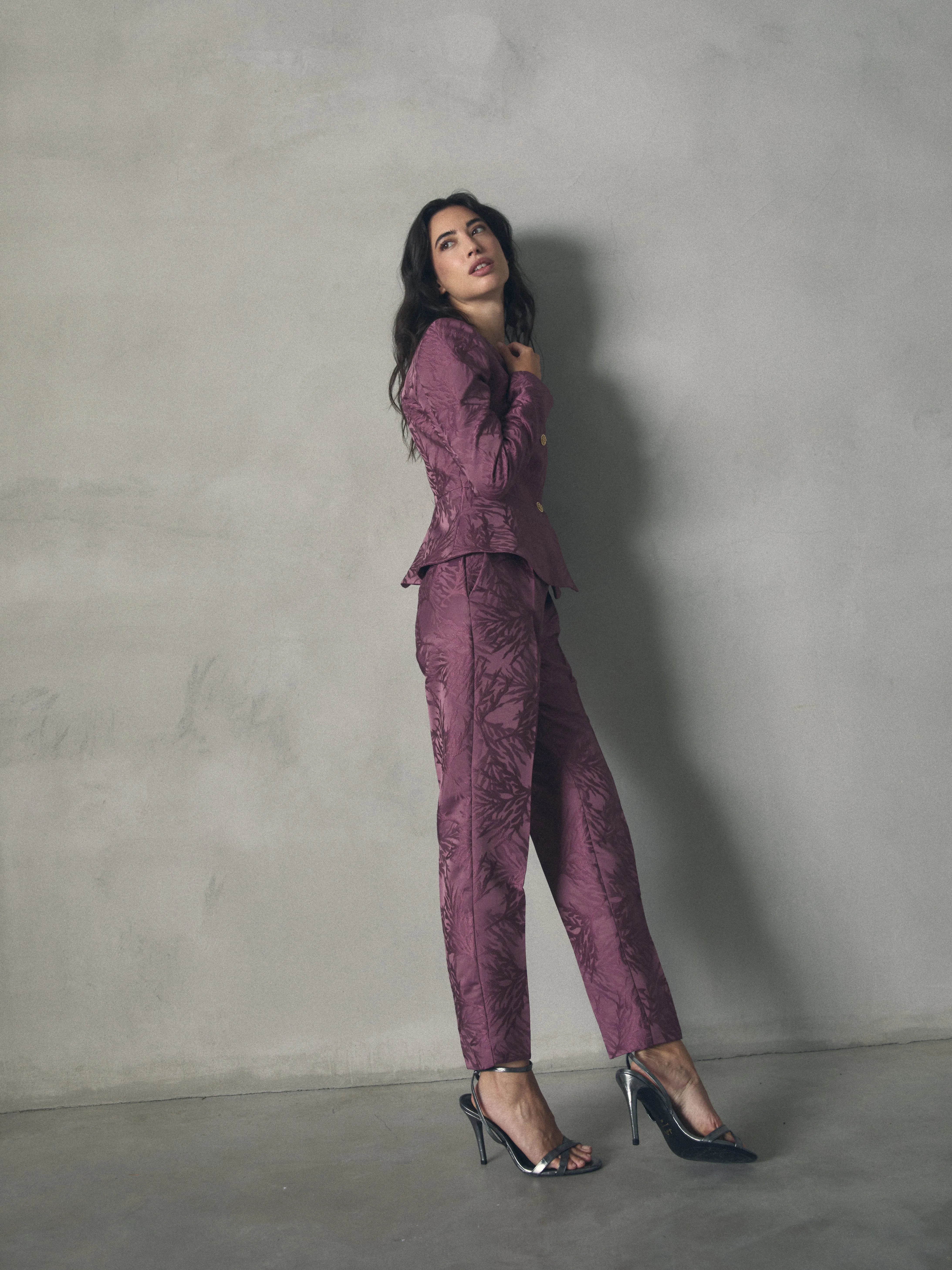 PANTALON RECTO JACQUARD