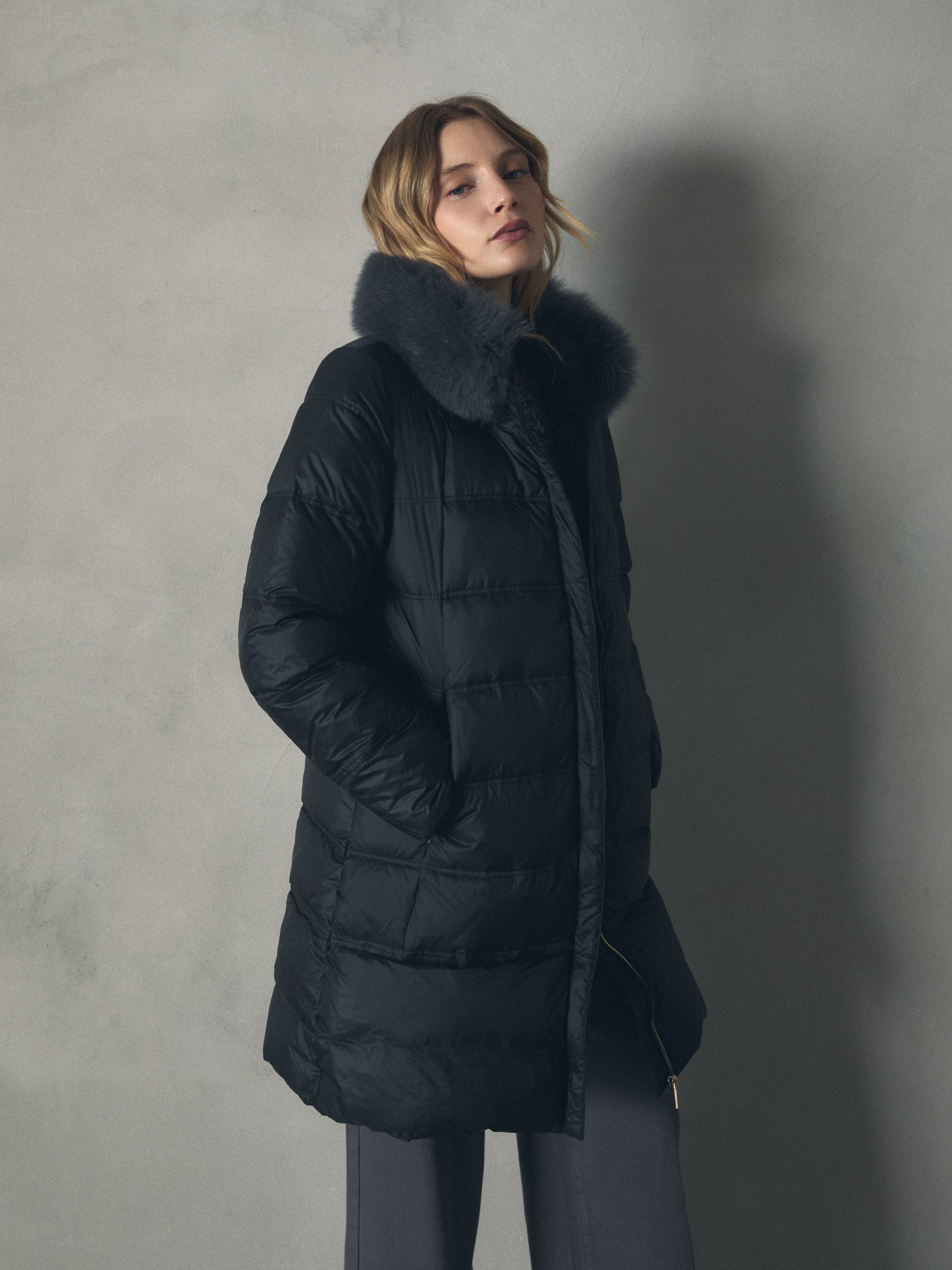 PLUMAS LARGO CUELLO PELO