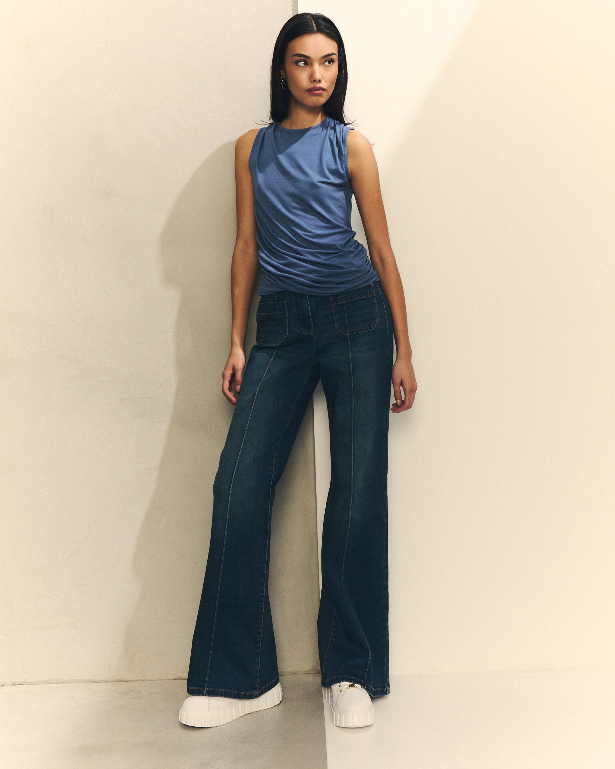 CAMISETA FRUNCIDA VISCOSA