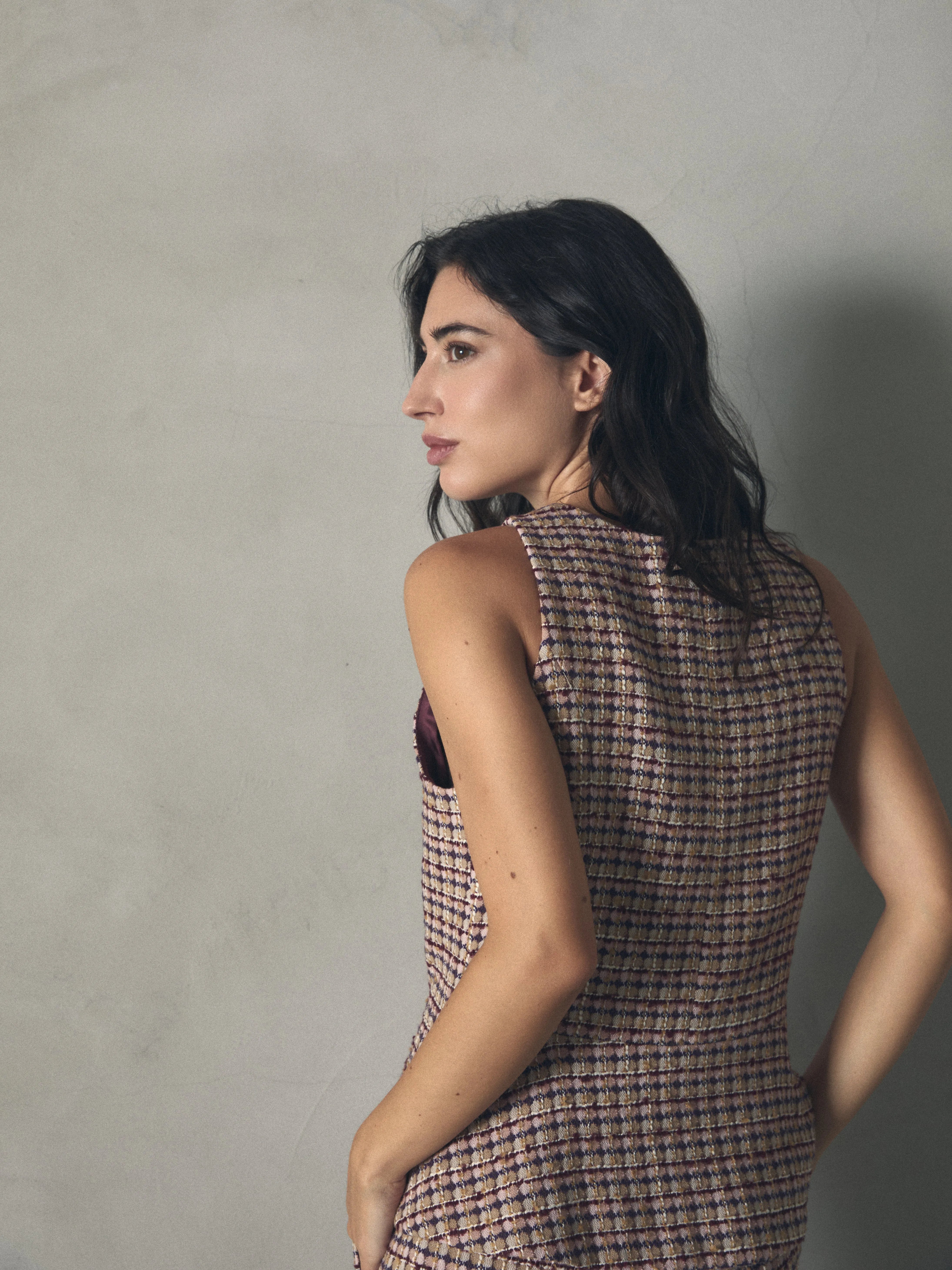 TOP TEJIDO TWEED