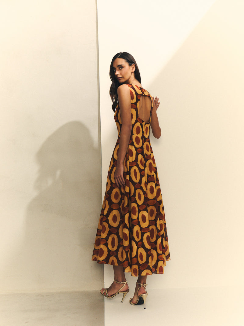 VESTIDO TIRANTES ESTAMPADO GEOMETRICO