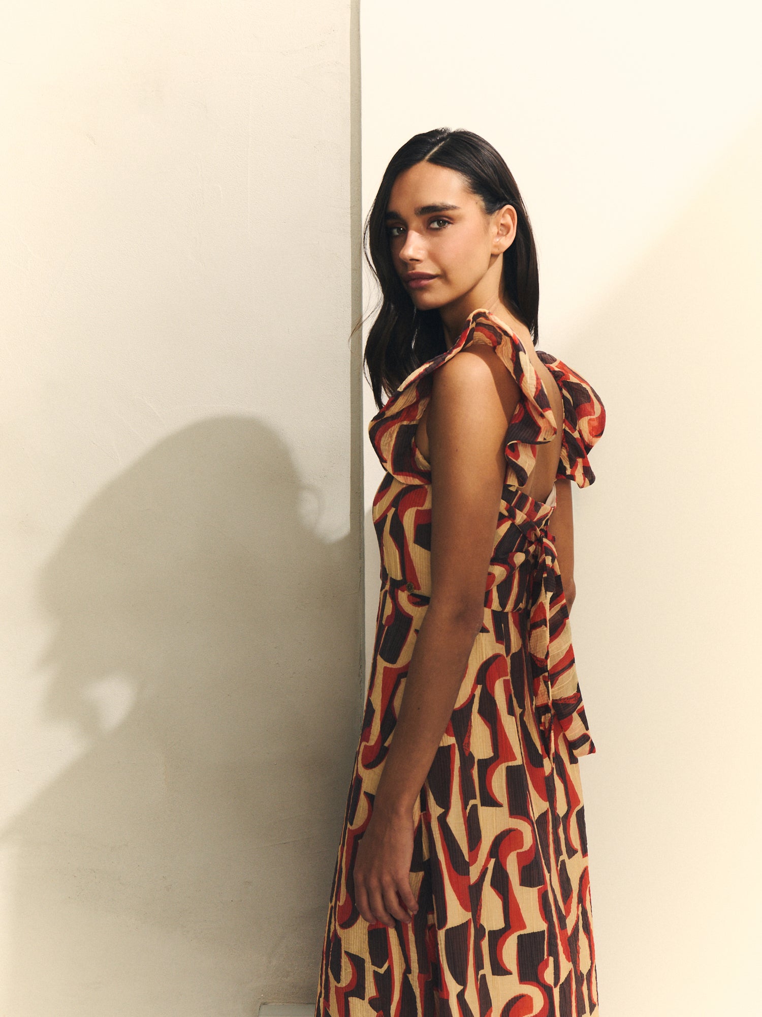 Vestido estampado tirantes.