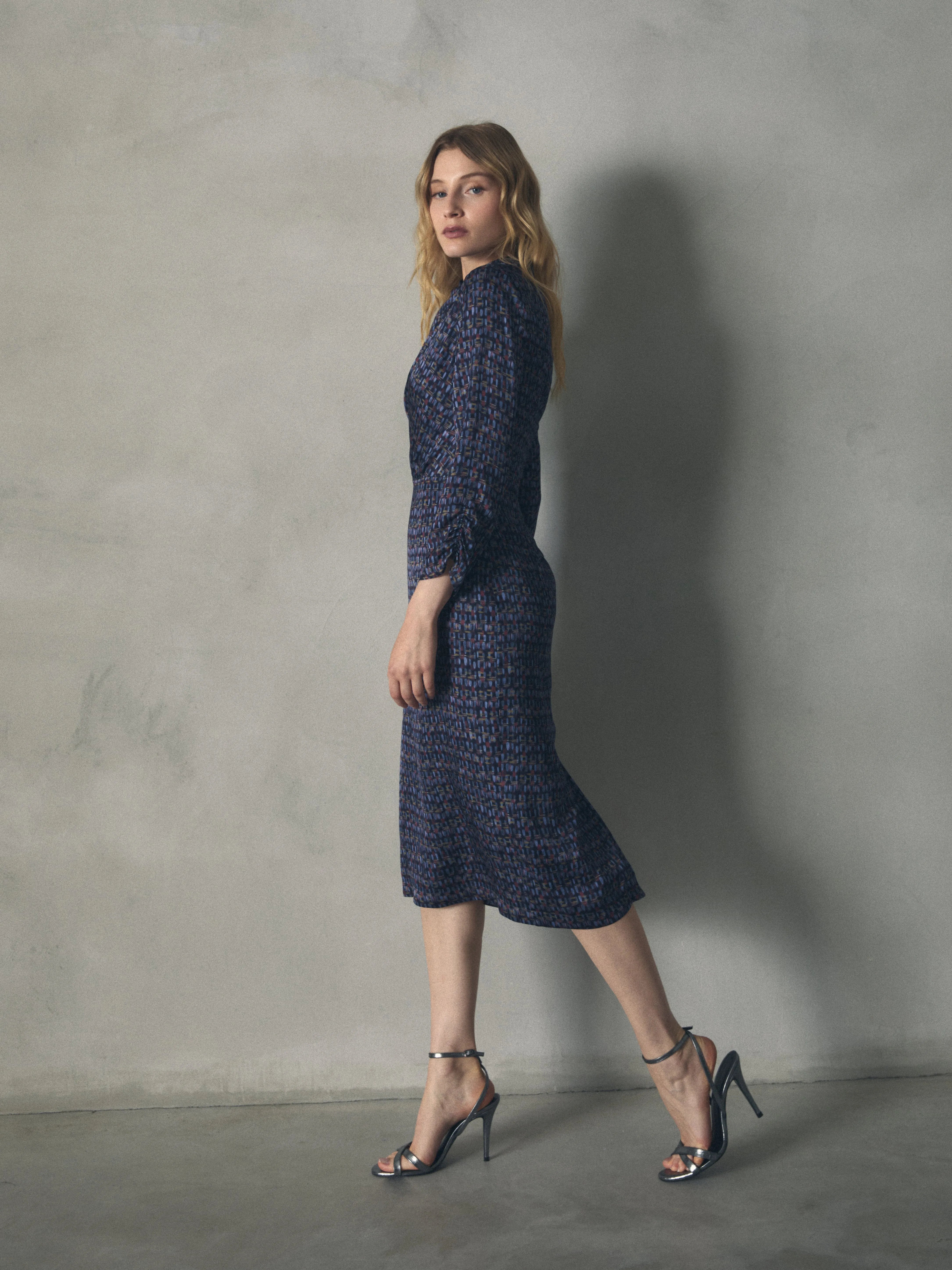 VESTIDO ESTAMPADO MANGA LARGA