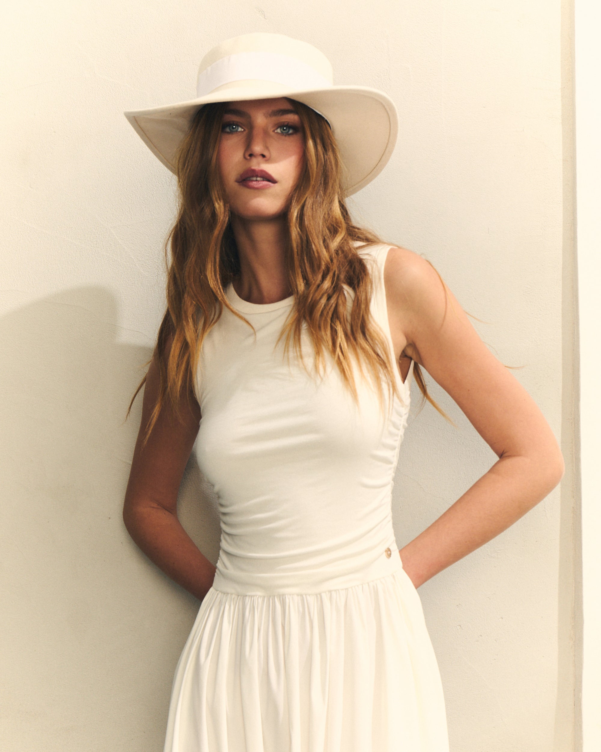 VESTIDO POPELIN COMBINADO CON PUNTO