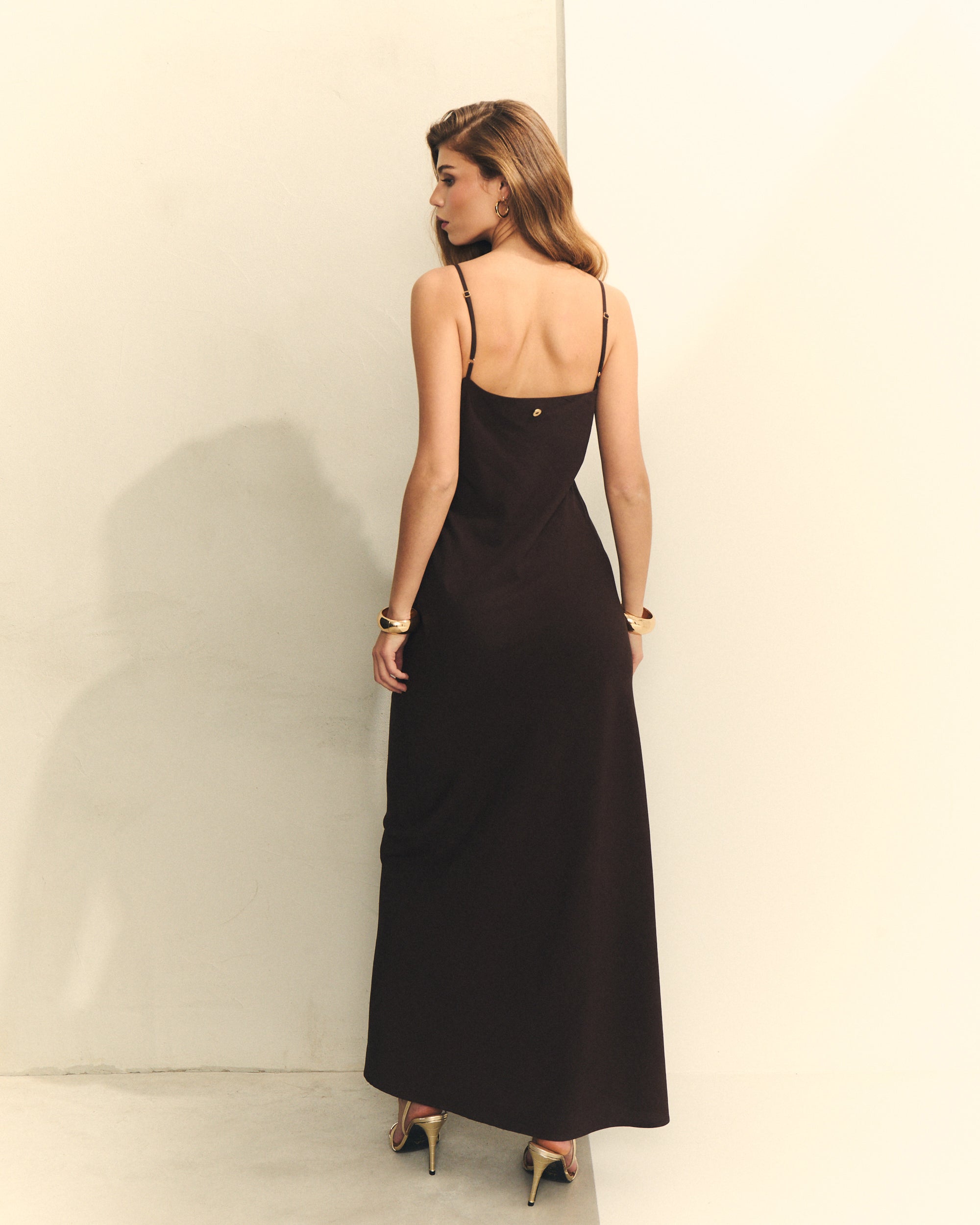 VESTIDO FOLHOS LINHO VISCOSE
