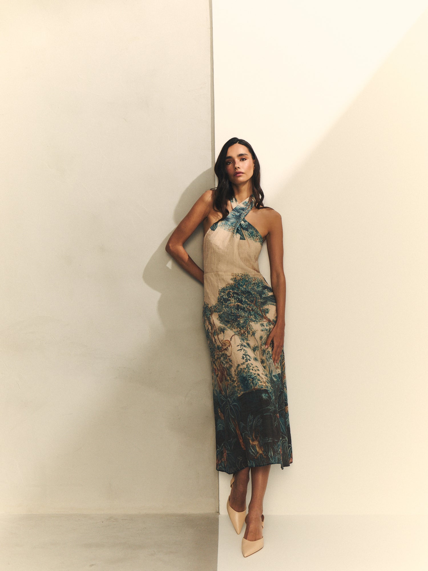 VESTIDO CON ESTAMPADO POSICIONAL