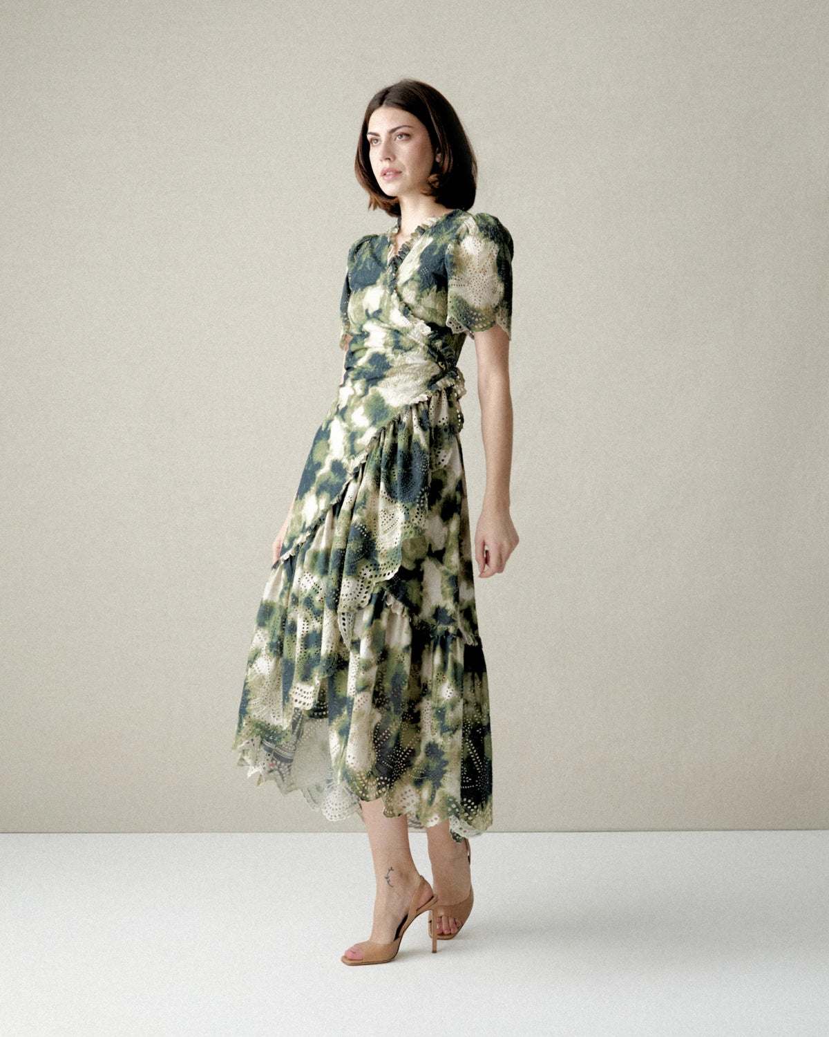 VESTIDO MIDI ESTAMPADO FLORAL