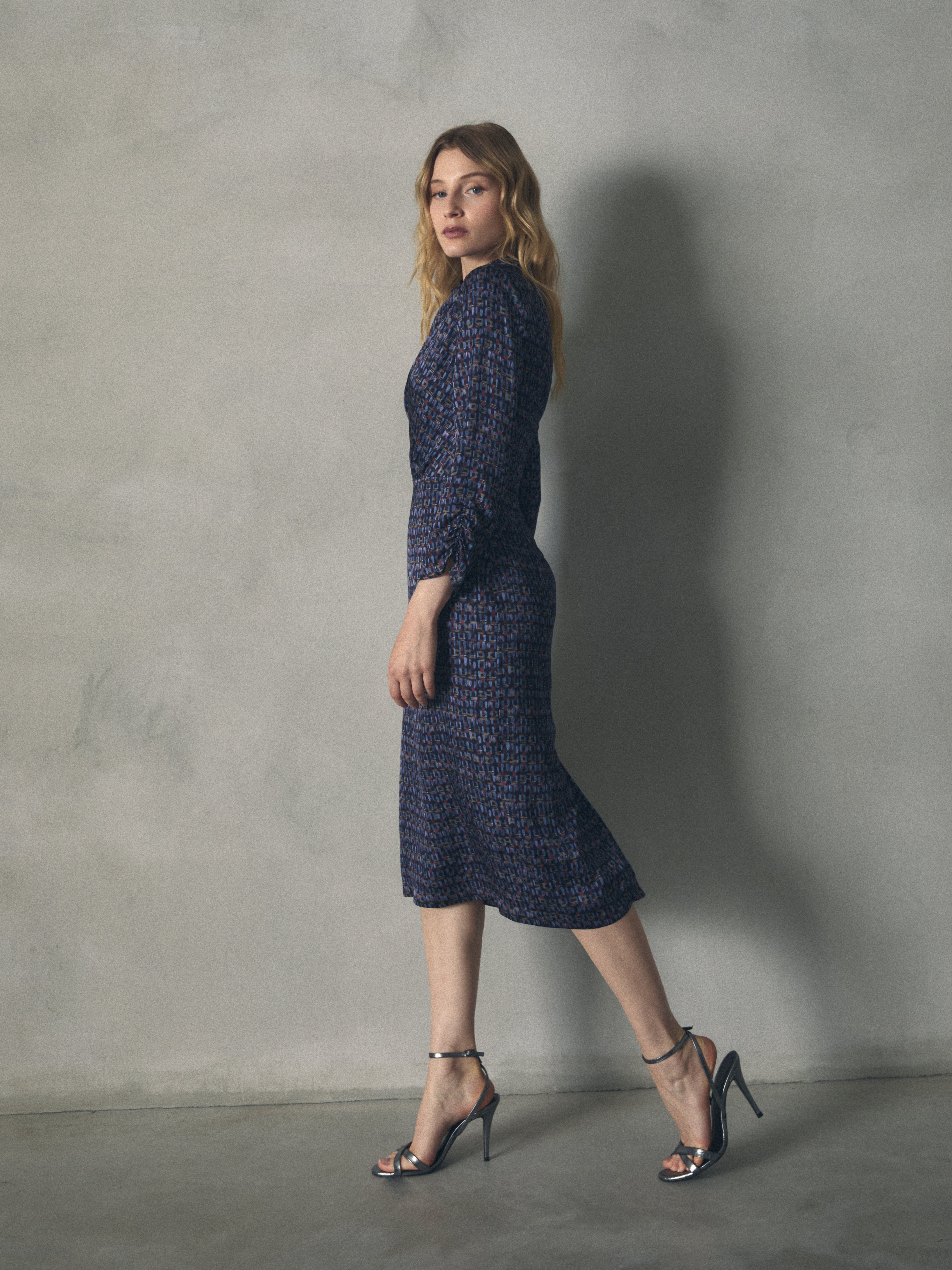 VESTIDO ESTAMPADO MANGA LARGA