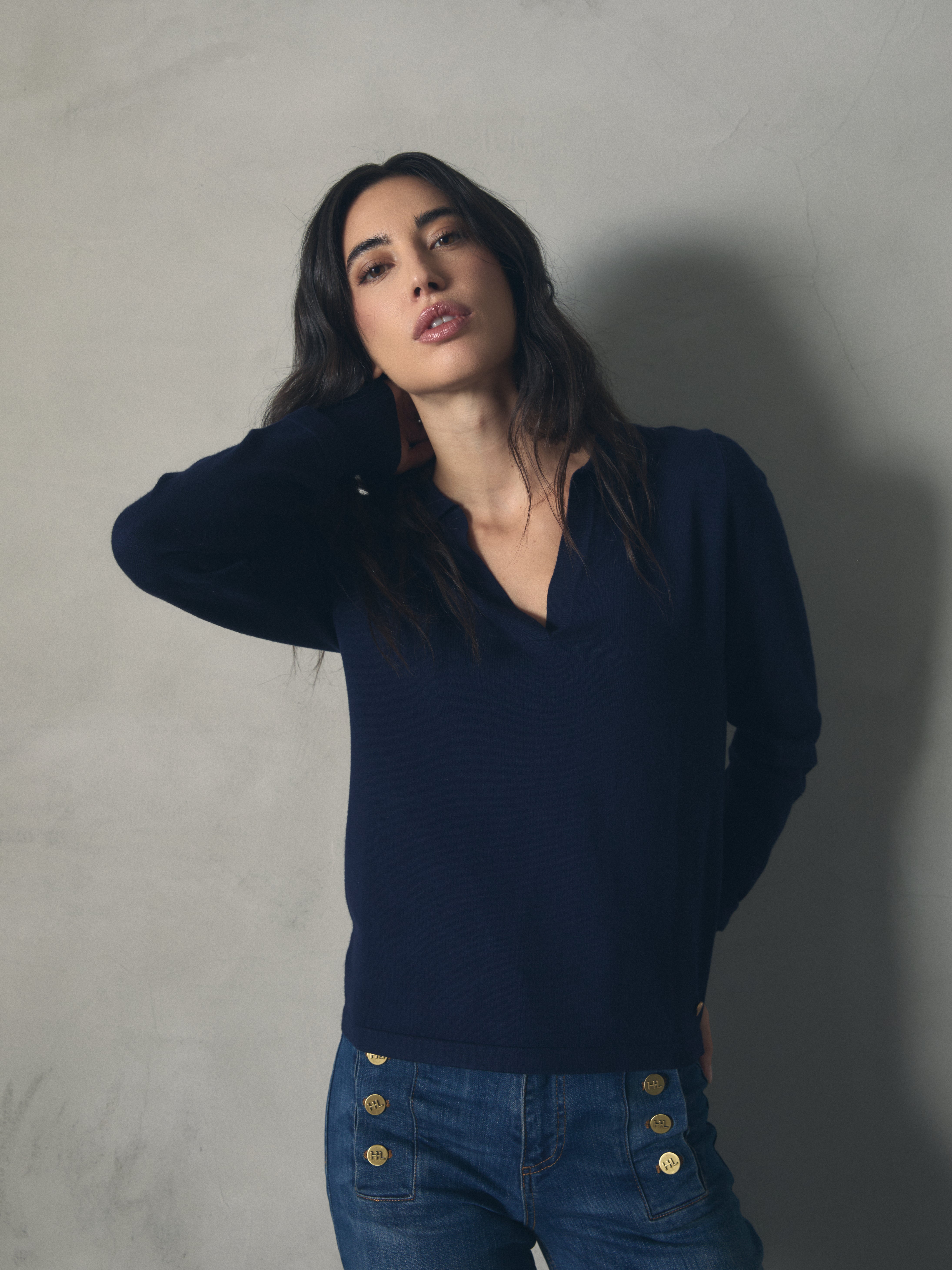 JERSEY PUNTO BASICO CON CUELLO TIPO POLO