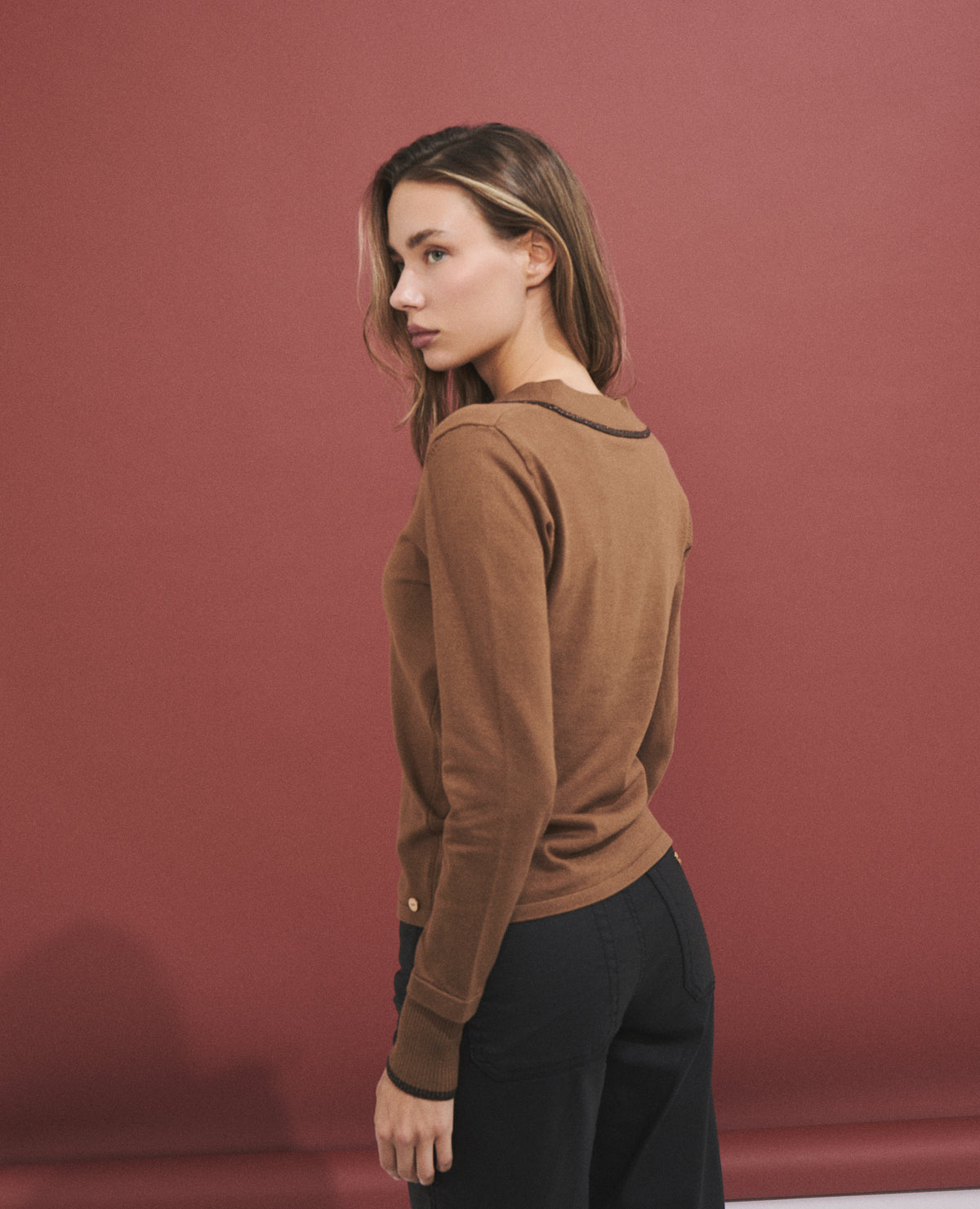 Jersey de mujer con cuello polo