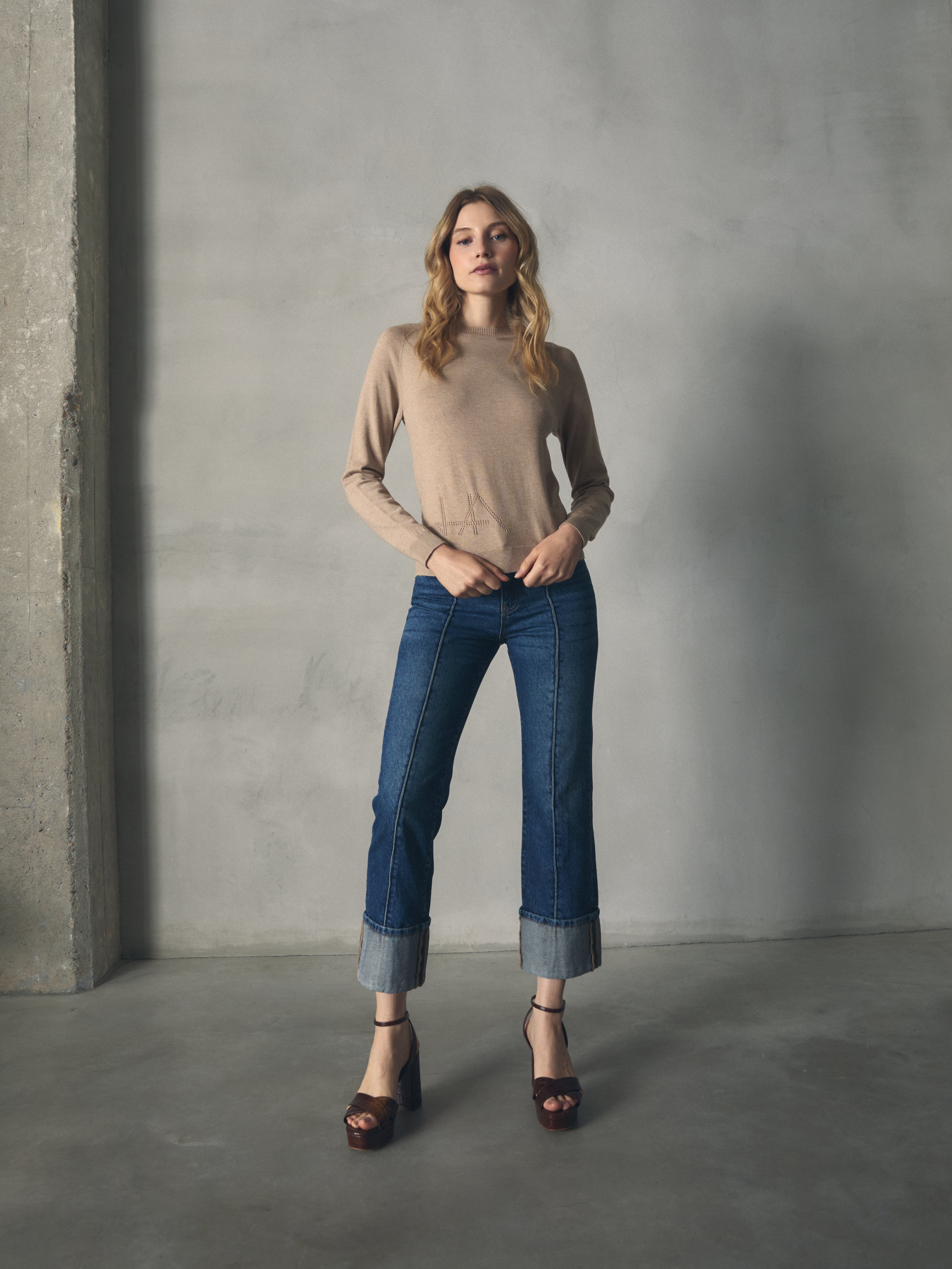 JERSEY BASICO TENCEL CON LOGO