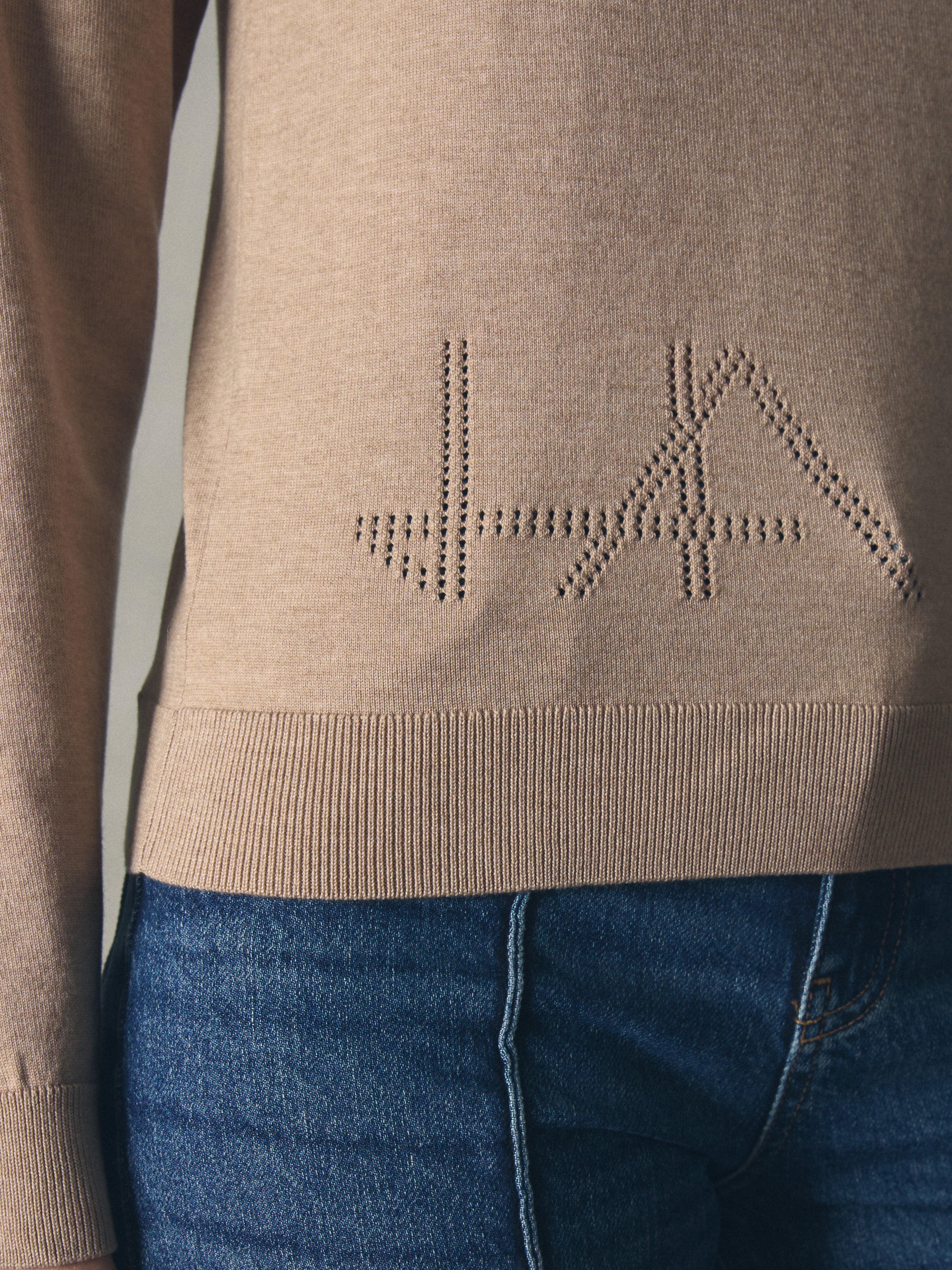 JERSEY BASICO TENCEL CON LOGO