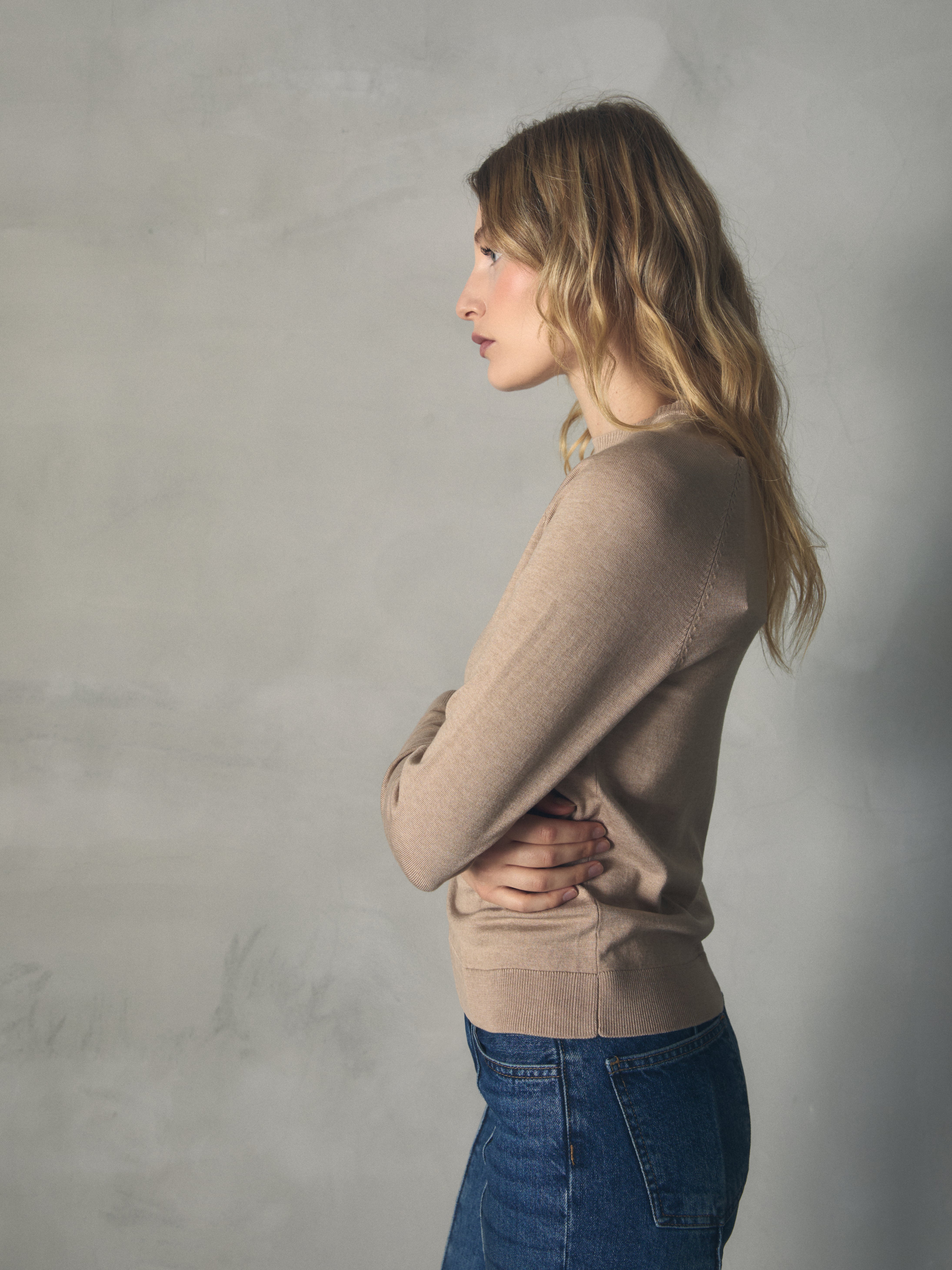 JERSEY BASICO TENCEL CON LOGO