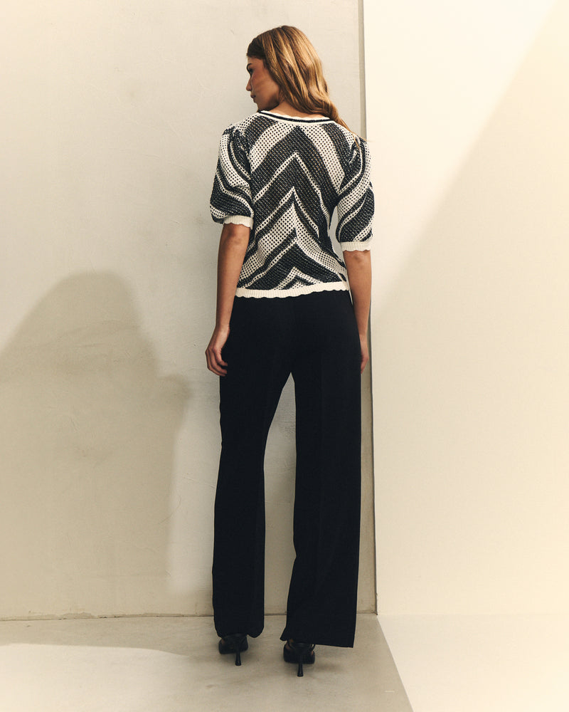 JERSEY DE ESTRUCTURA CON RAYAS