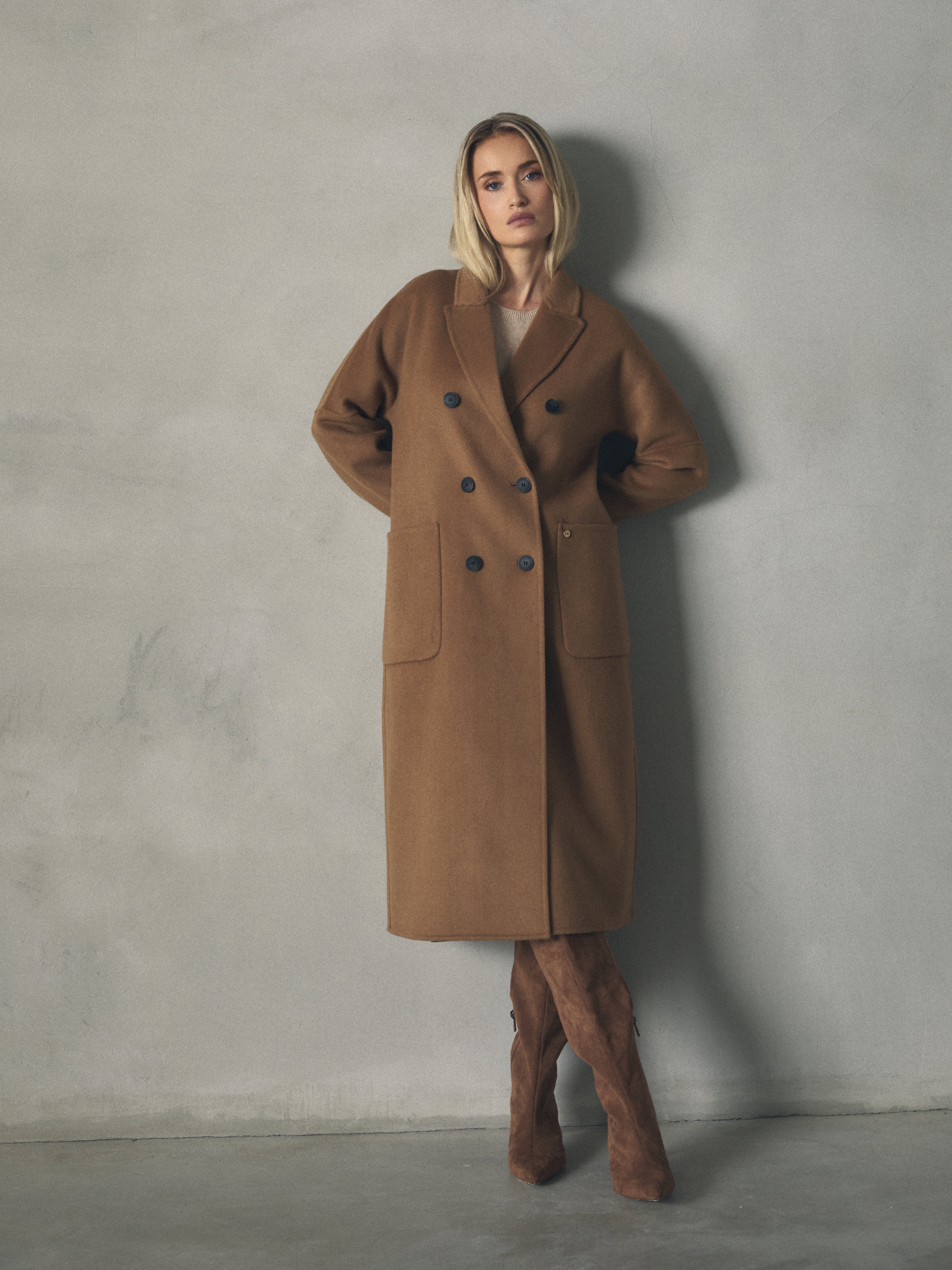 ABRIGO CRUZADO LARGO de mujer Hannibal Laguna Collection