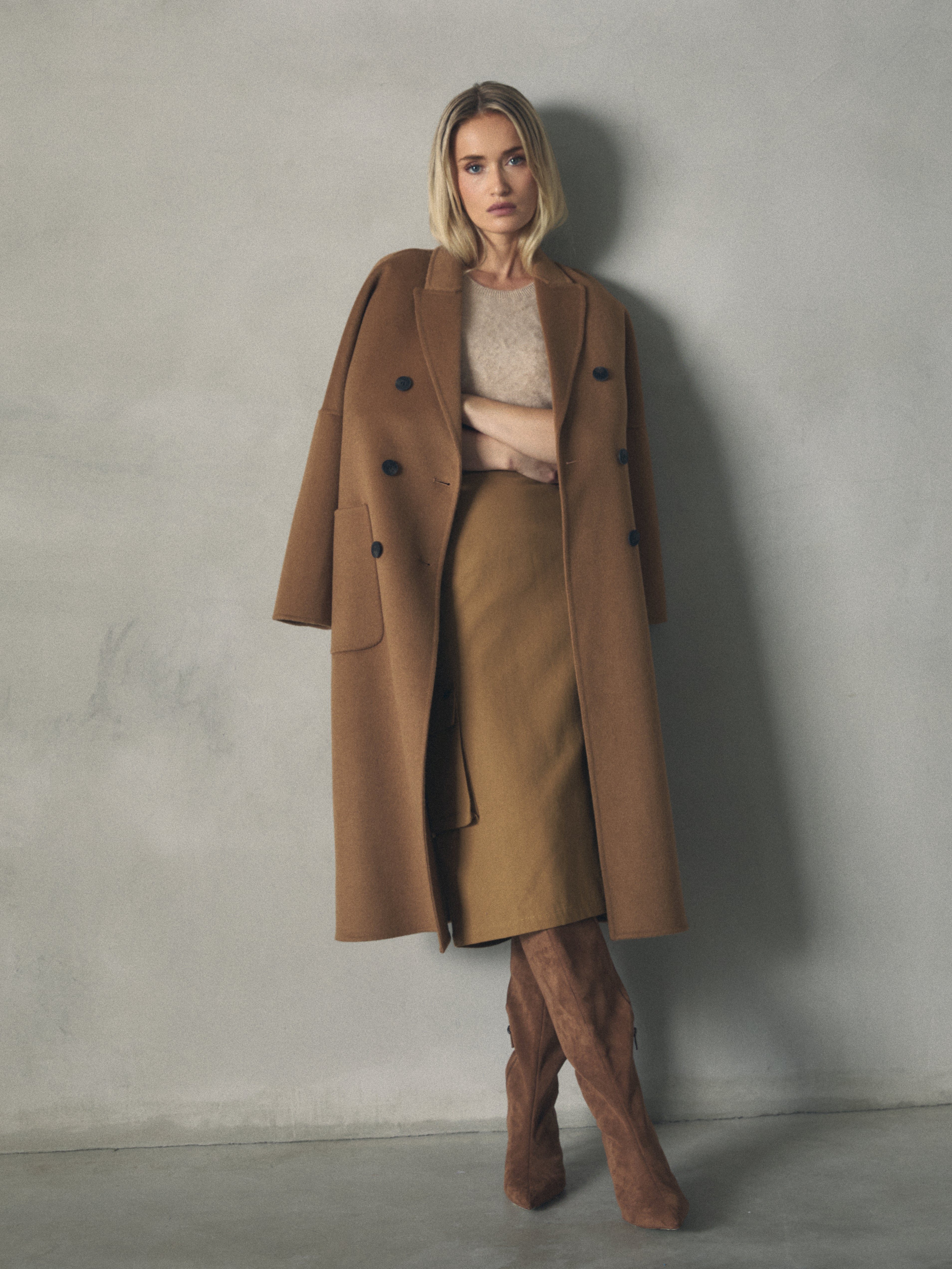 ABRIGO CRUZADO LARGO de mujer Hannibal Laguna Collection