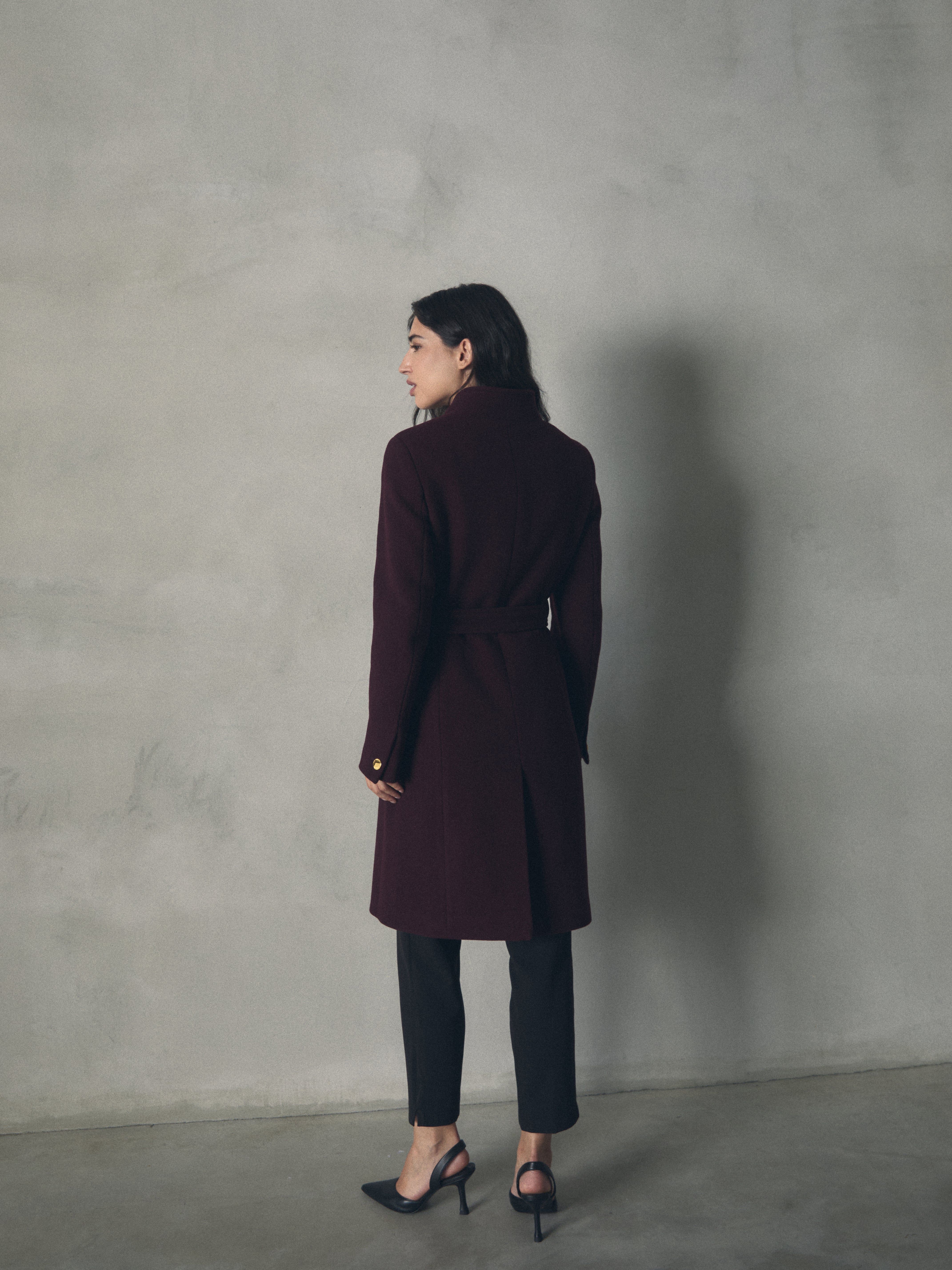 ABRIGO SEMICRUZADO de mujer Hannibal Laguna Collection