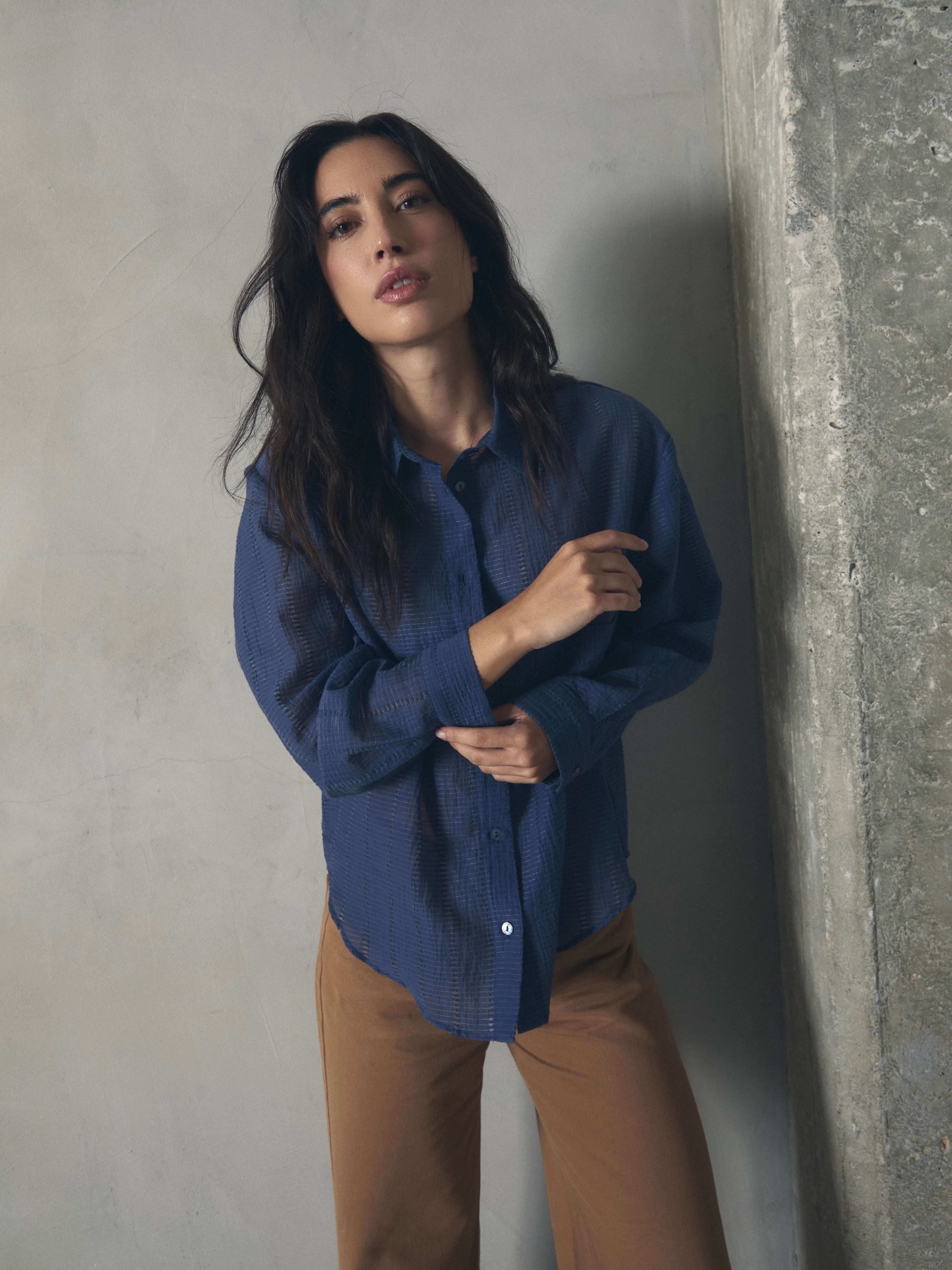 BLUSA RAYA CALADA de mujer Hannibal Laguna Collection