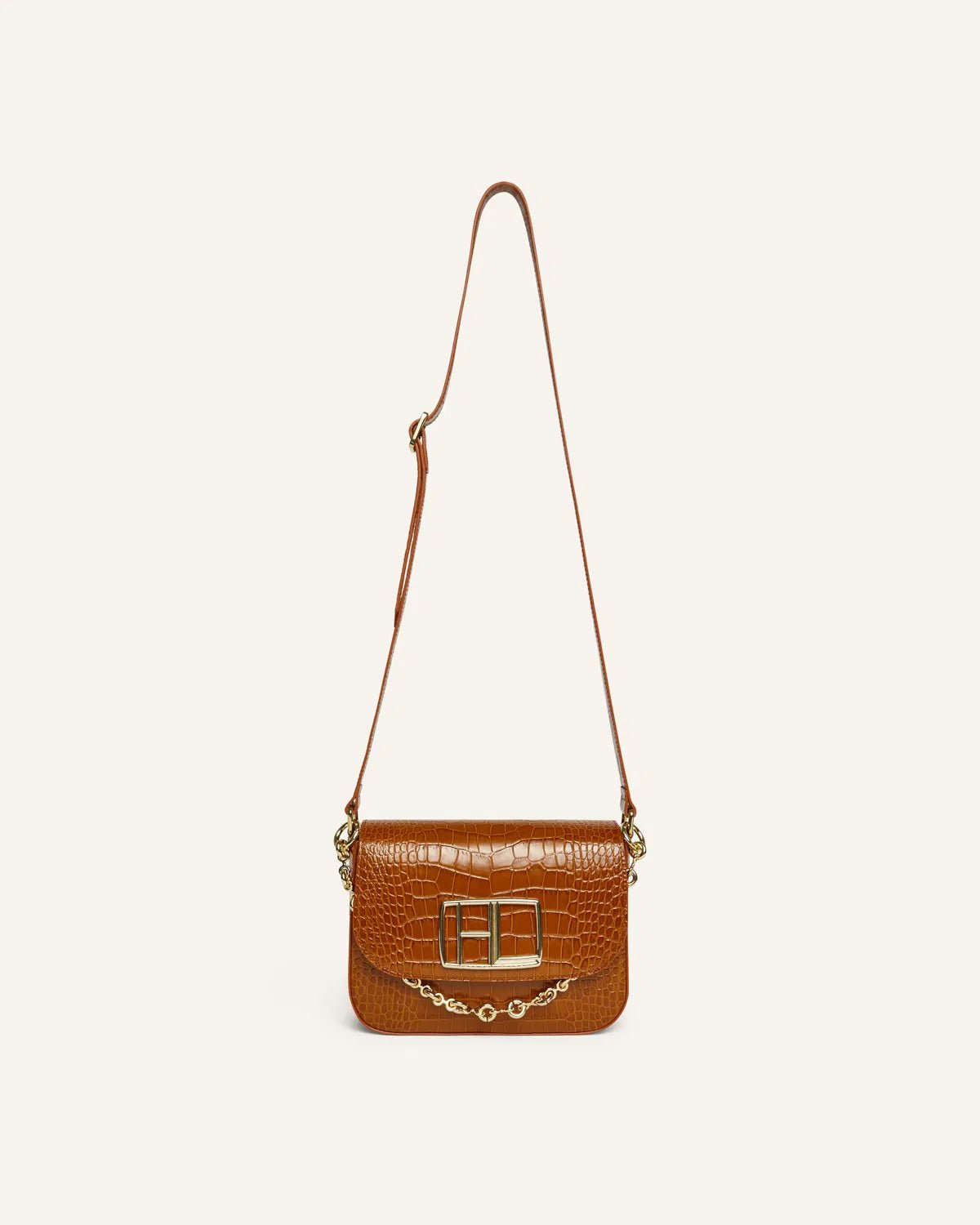 BOLSO PEQUEÑO CROSSBODY PIEL LISA NEGRA de mujer Hannibal Laguna Collection