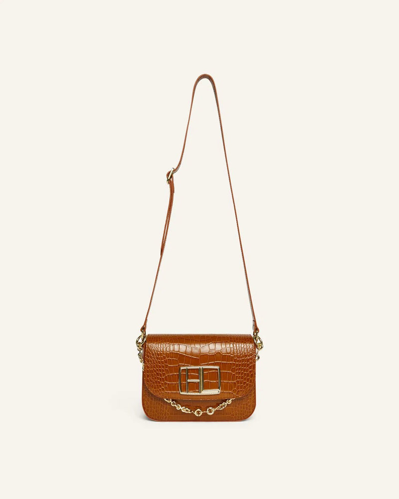 BOLSO PEQUEÑO CROSSBODY PIEL LISA NEGRA