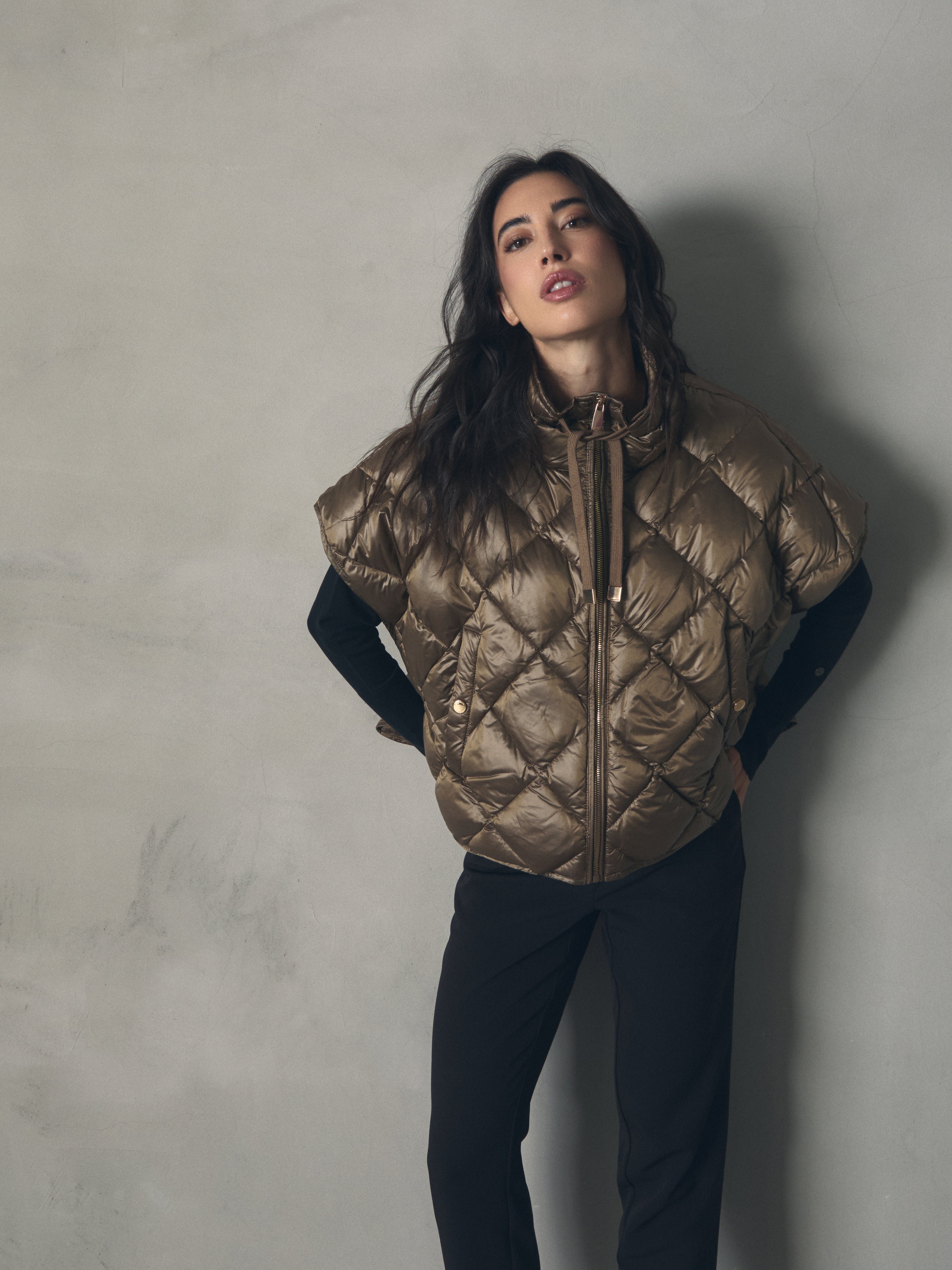 CHALECO PLUMAS ACOLCHADO ROMBO de mujer Hannibal Laguna Collection