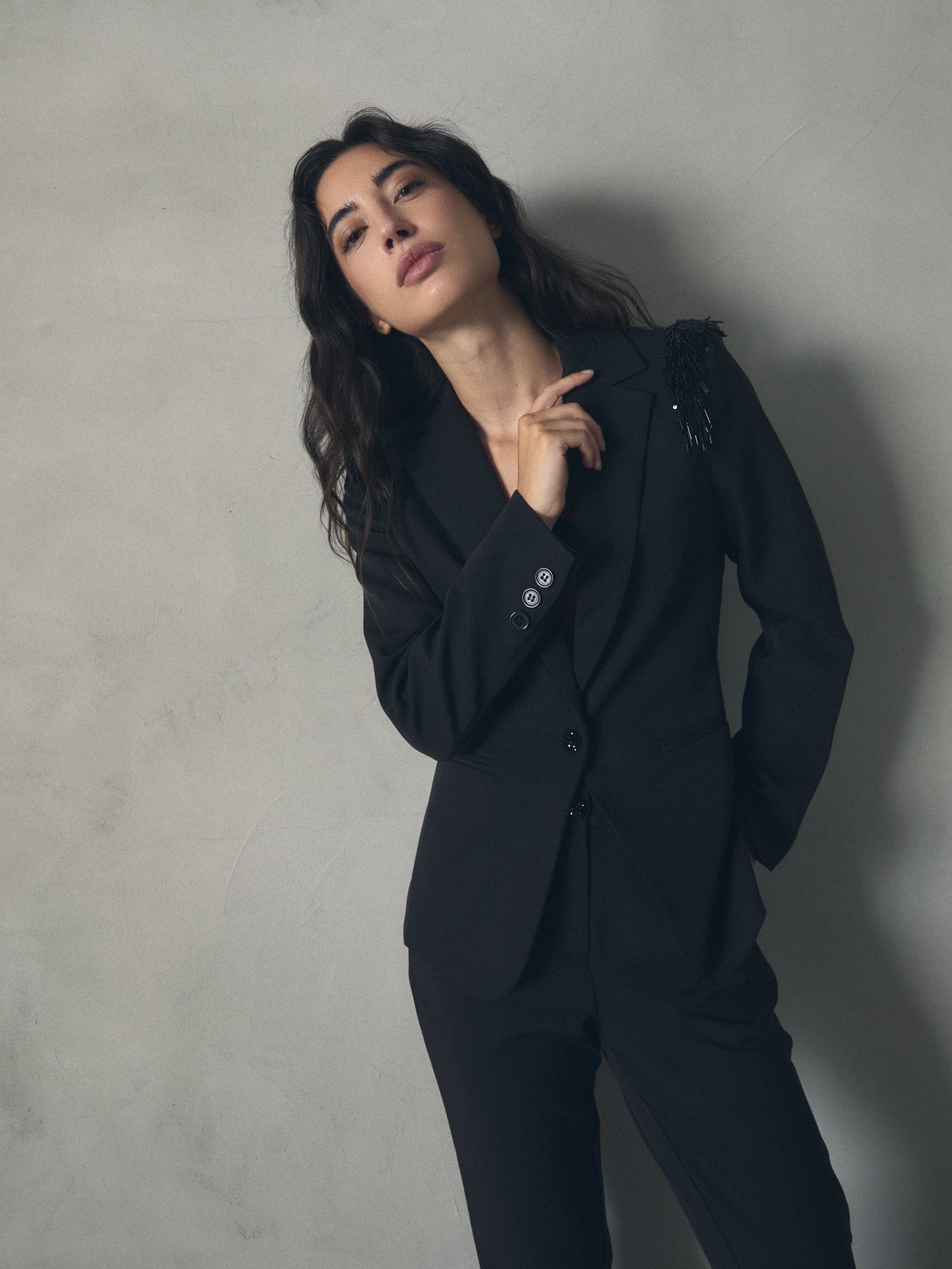 CHAQUETA CON PEDRERIA de mujer Hannibal Laguna Collection