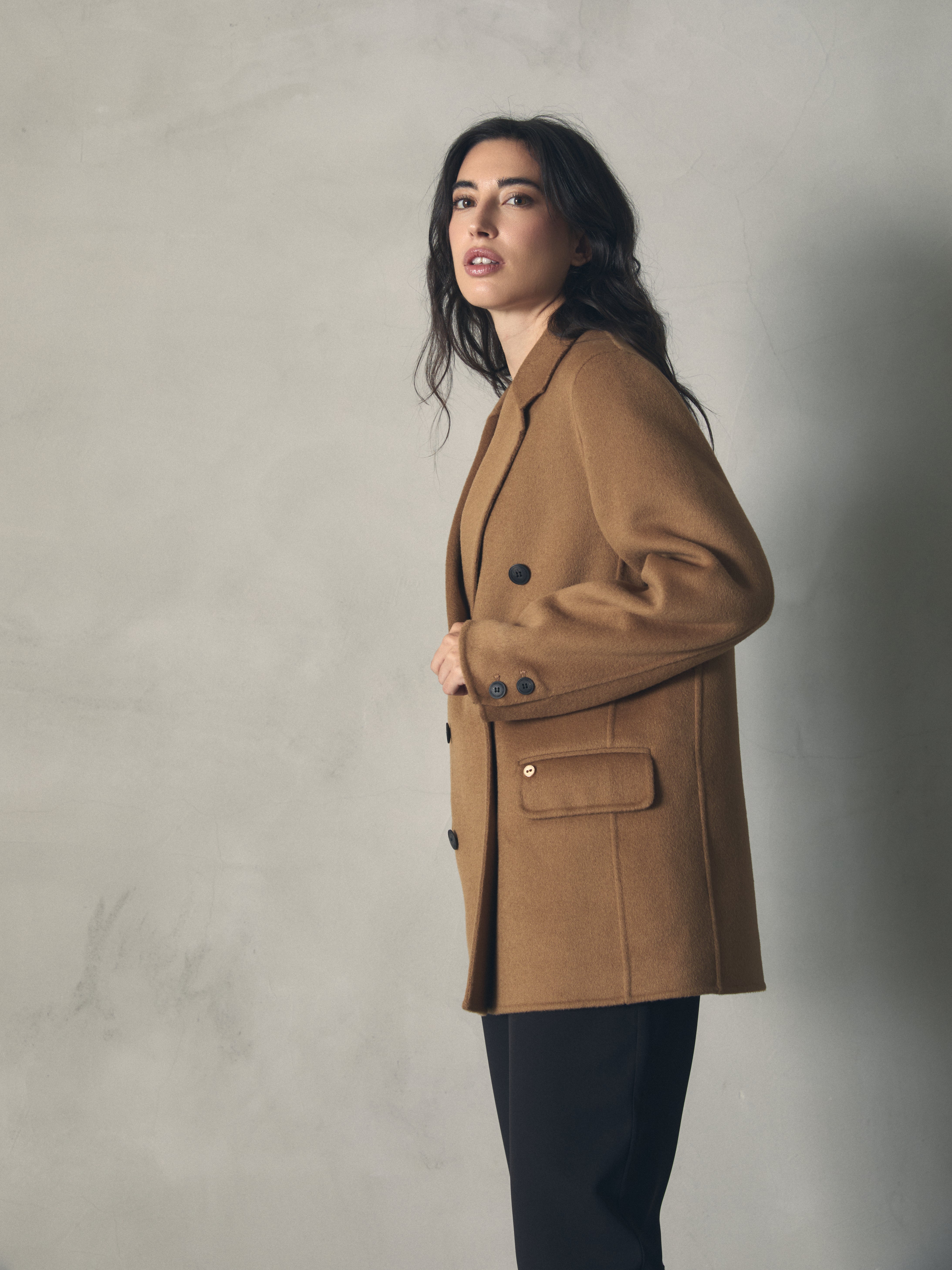 CHAQUETA CRUZADA HAND MADE de mujer Hannibal Laguna Collection