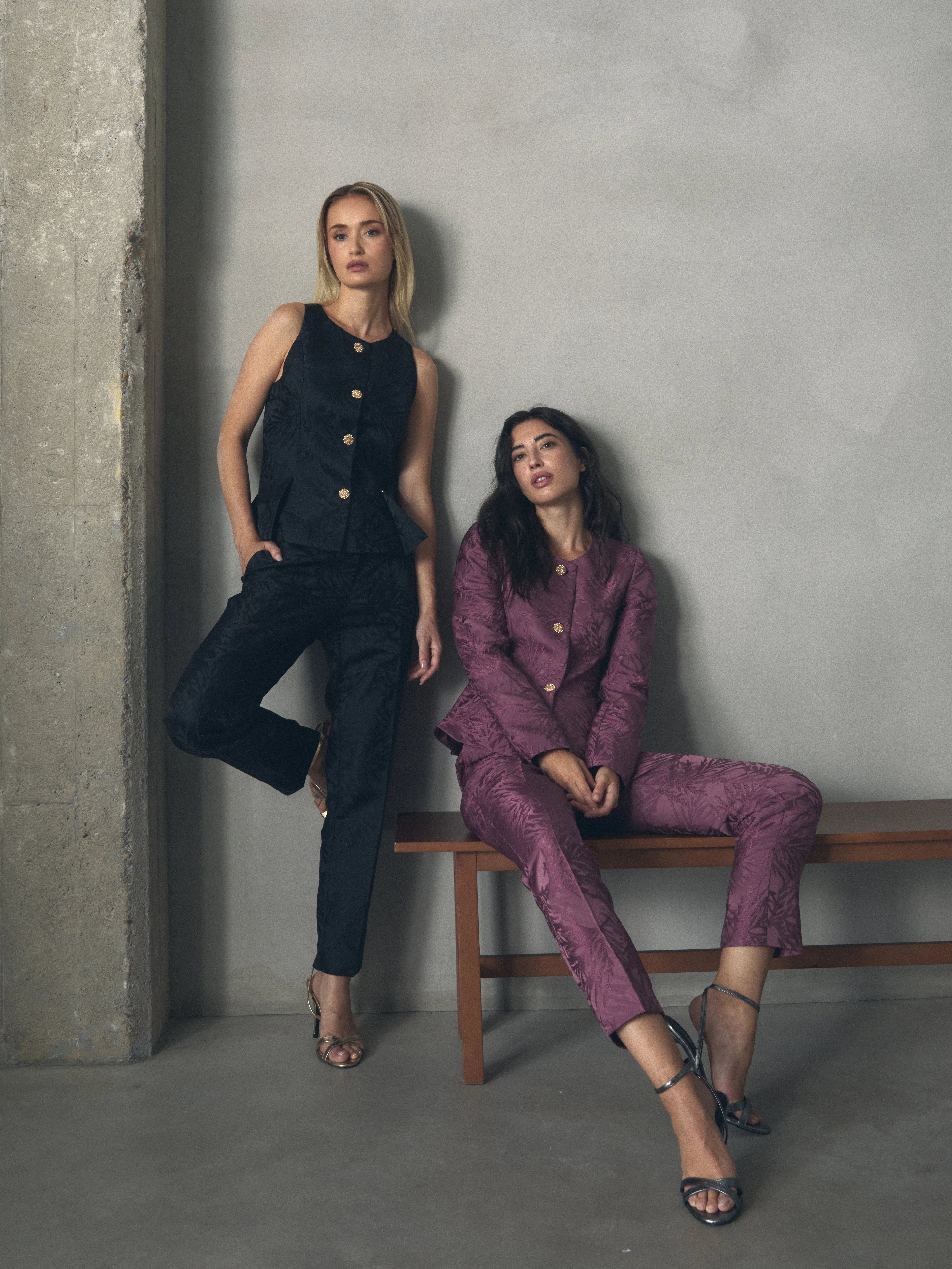 CHAQUETA PEPLUM JACQUARD de mujer Hannibal Laguna Collection