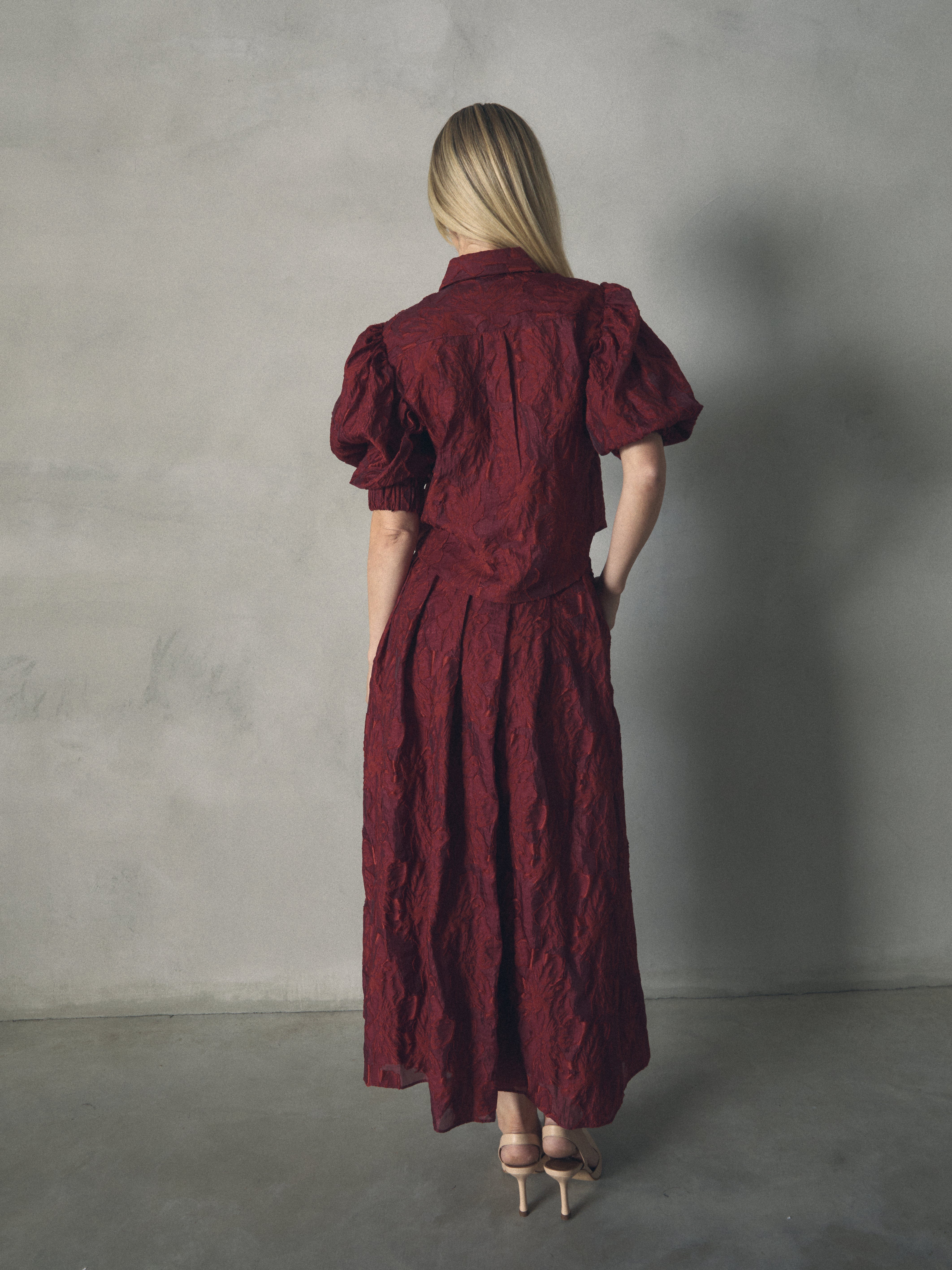 FALDA JACQUARD CON VOLUMEN de mujer Hannibal Laguna Collection