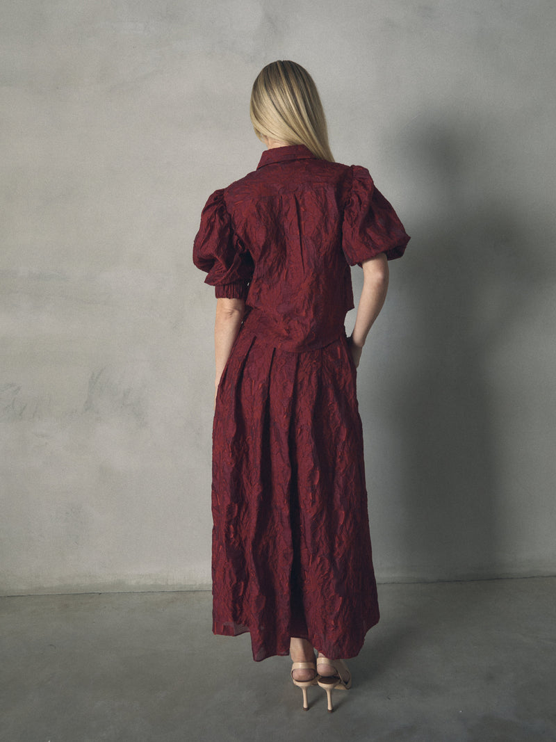 FALDA JACQUARD CON VOLUMEN