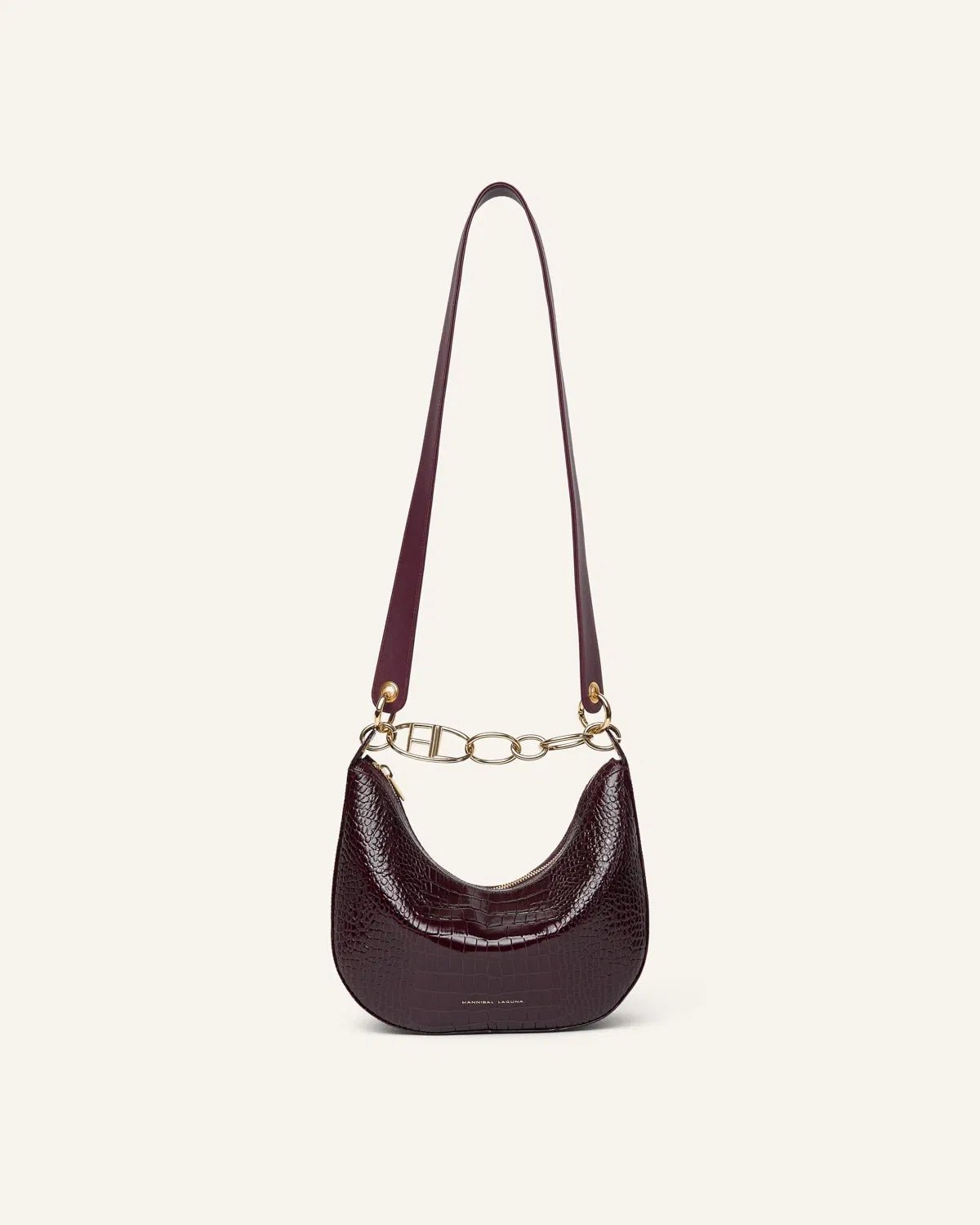 HOBO BAG ASA LOGO COCO BURDEOS de mujer Hannibal Laguna Collection