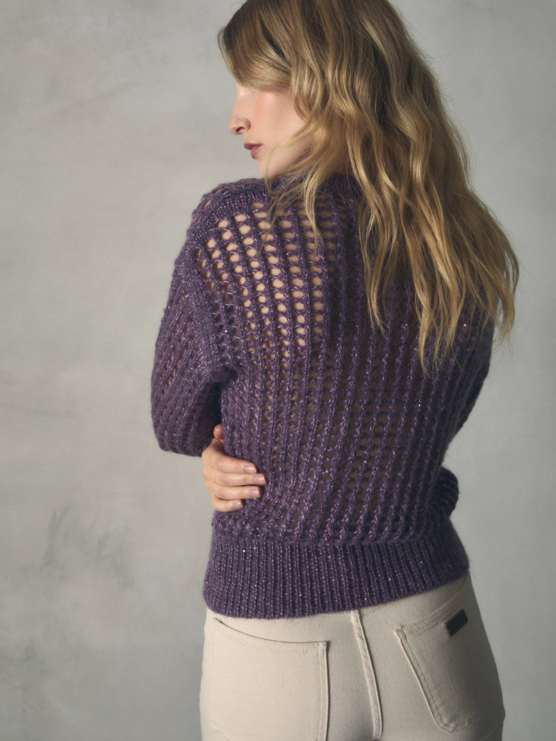 JERSEY CALADO DE MOHAIR CON LENTEJUELA