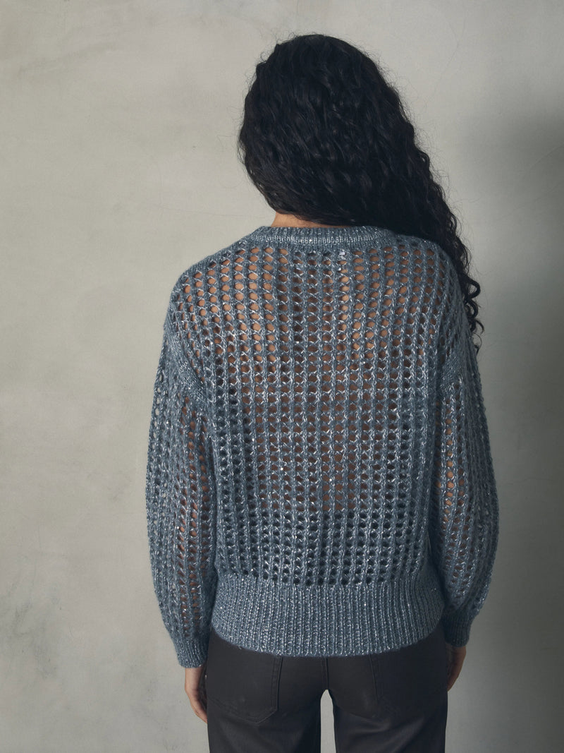 JERSEY CALADO DE MOHAIR CON LENTEJUELA