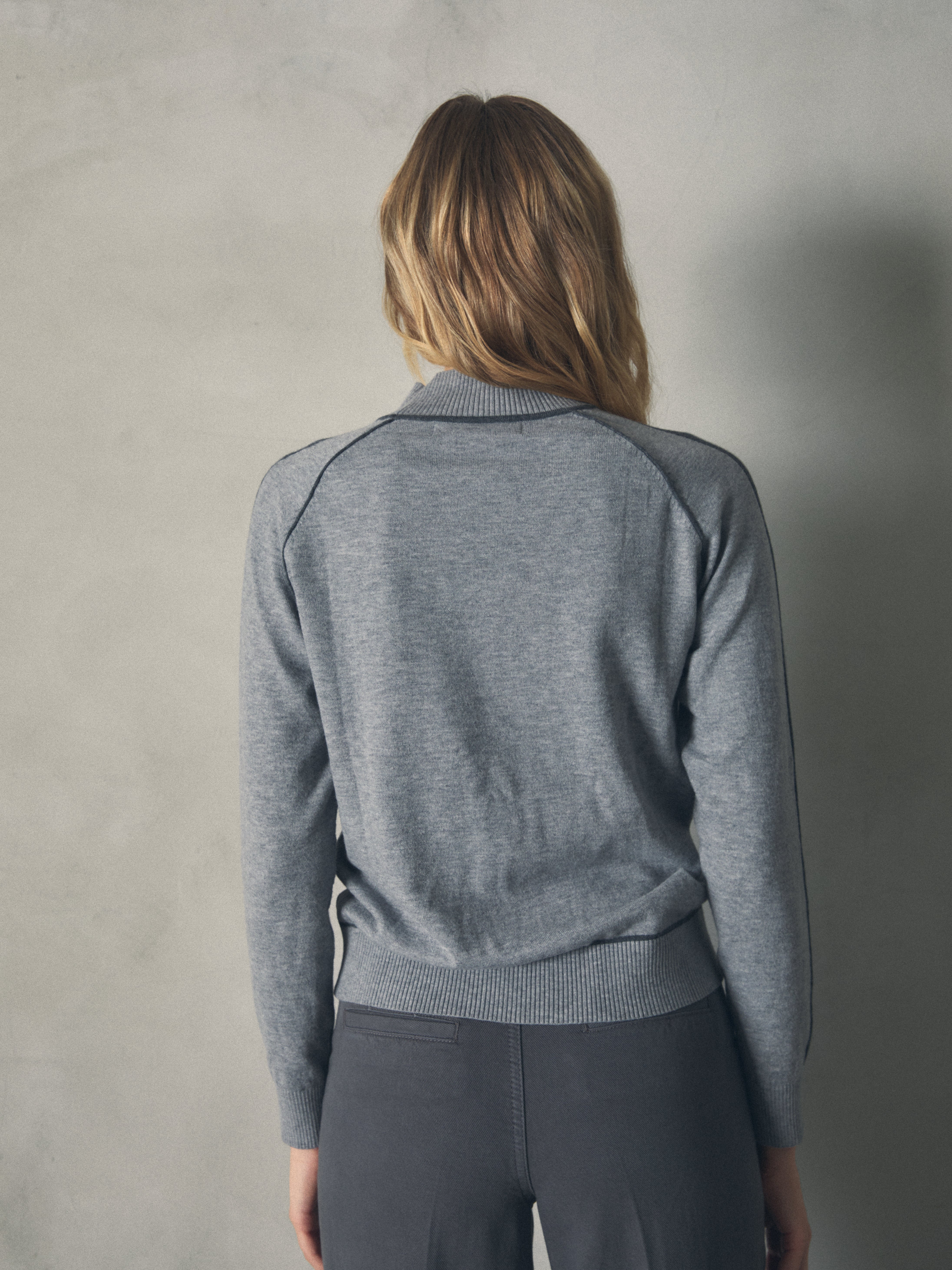 JERSEY CUELLO CISNE VIVOS A CONTRASTE de mujer Hannibal Laguna Collection