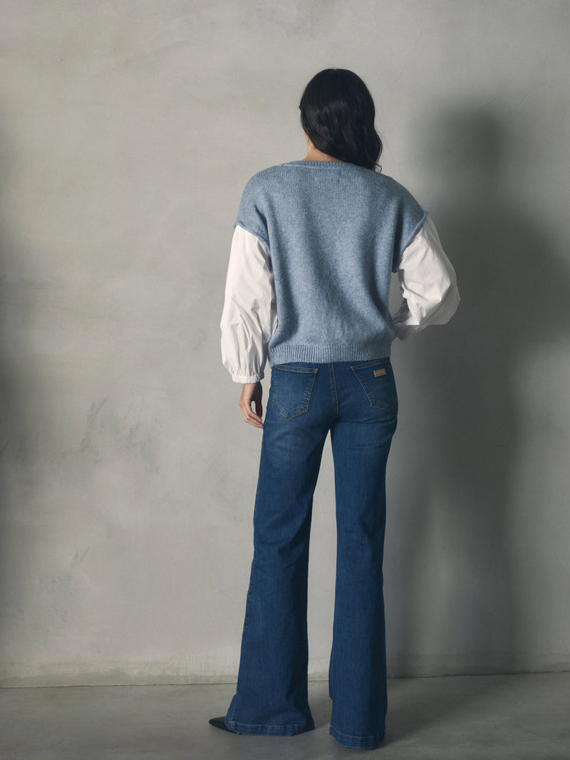 JERSEY DE OCHOS CON MANGA COMBINADA