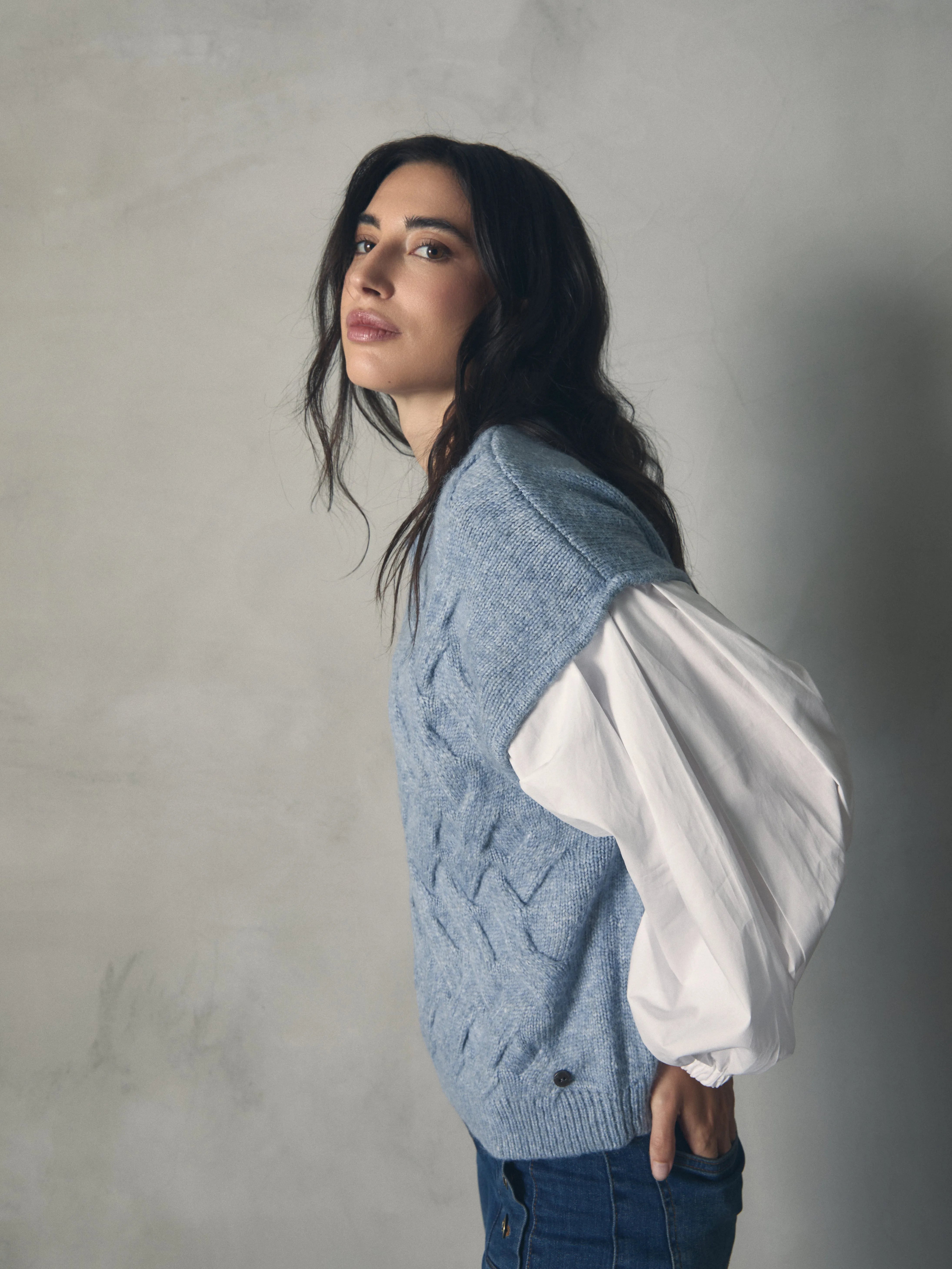 JERSEY DE OCHOS CON MANGA COMBINADA de mujer Hannibal Laguna Collection