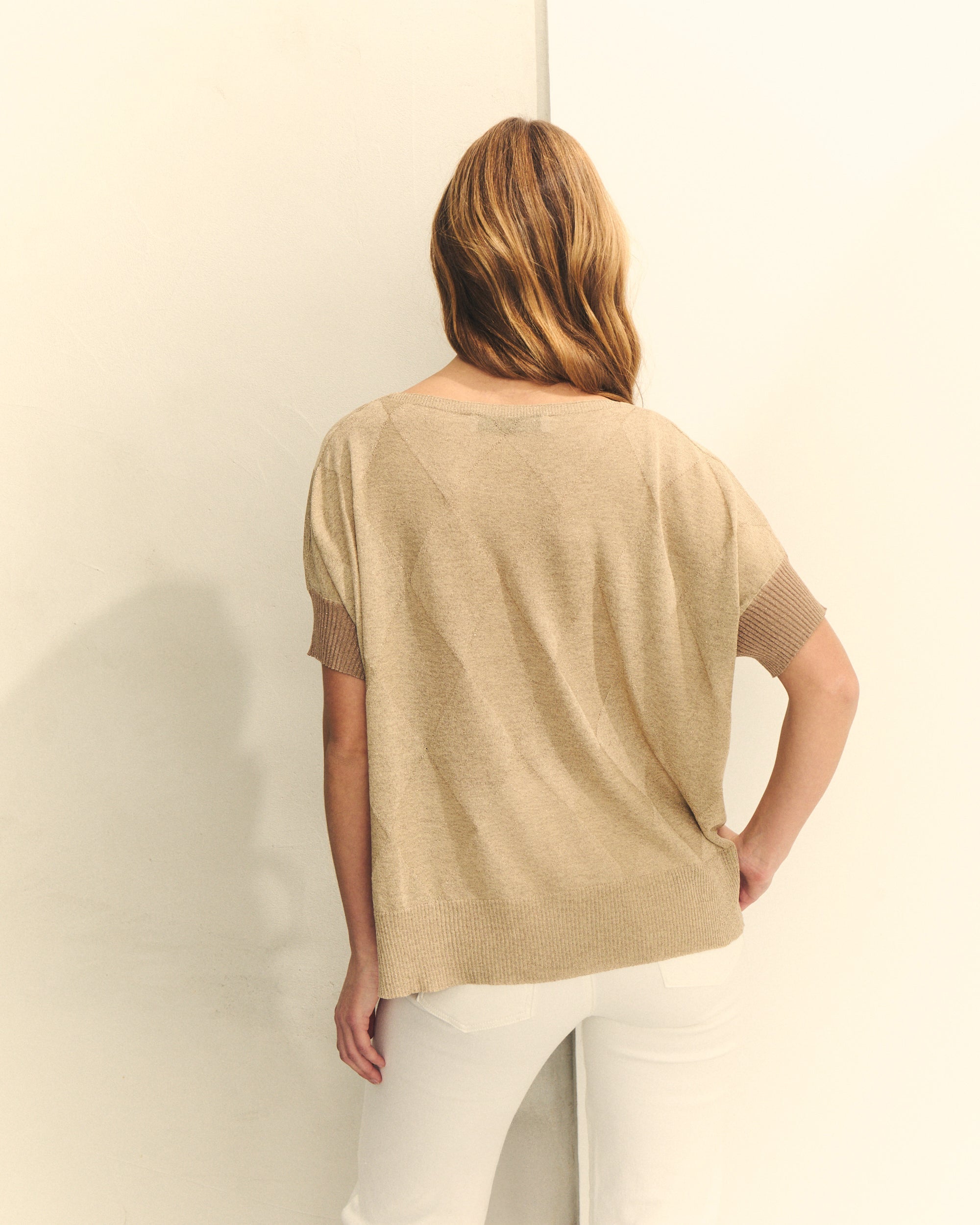 Jersey oro lurex — diseño español Hannibal Laguna Collection