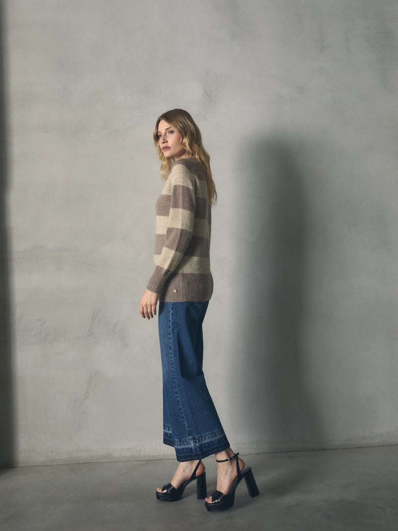 JERSEY MOHAIR DE RAYAS CON LUREX