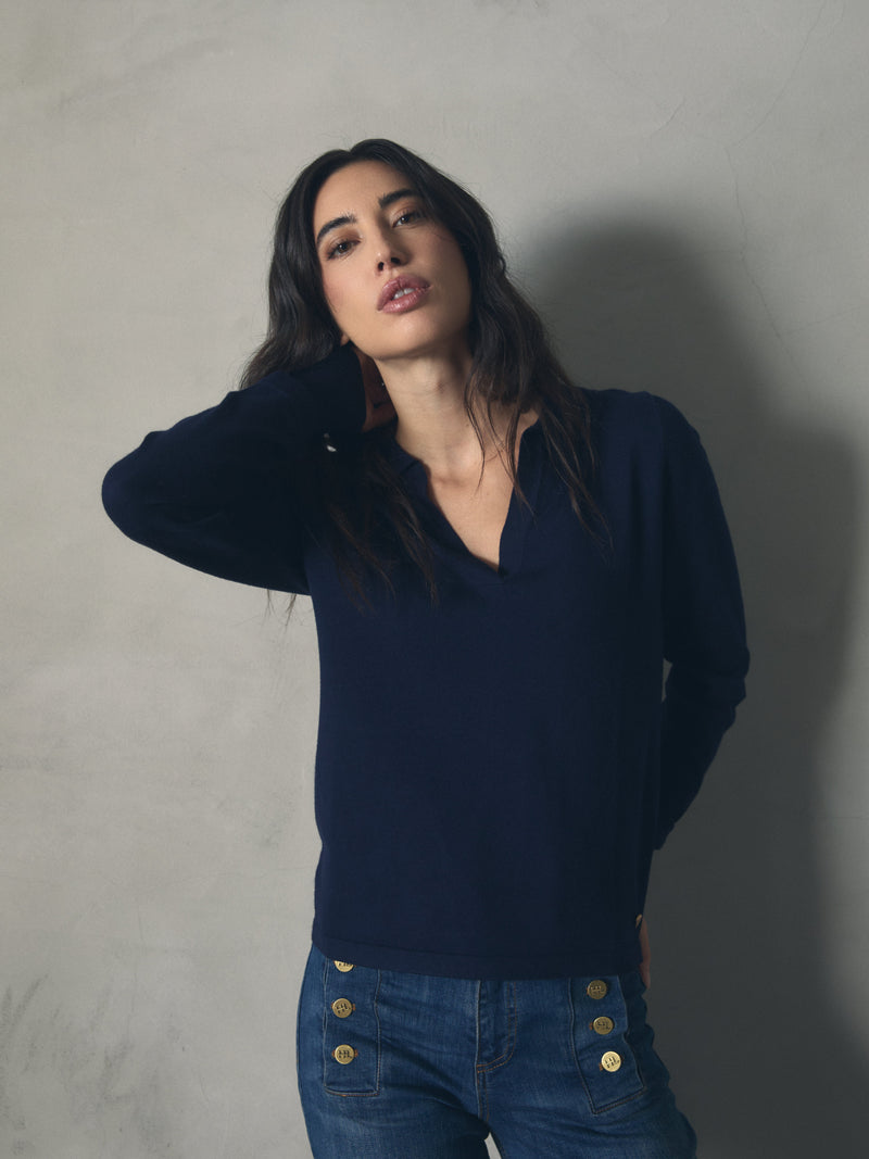 JERSEY PUNTO BASICO CON CUELLO TIPO POLO