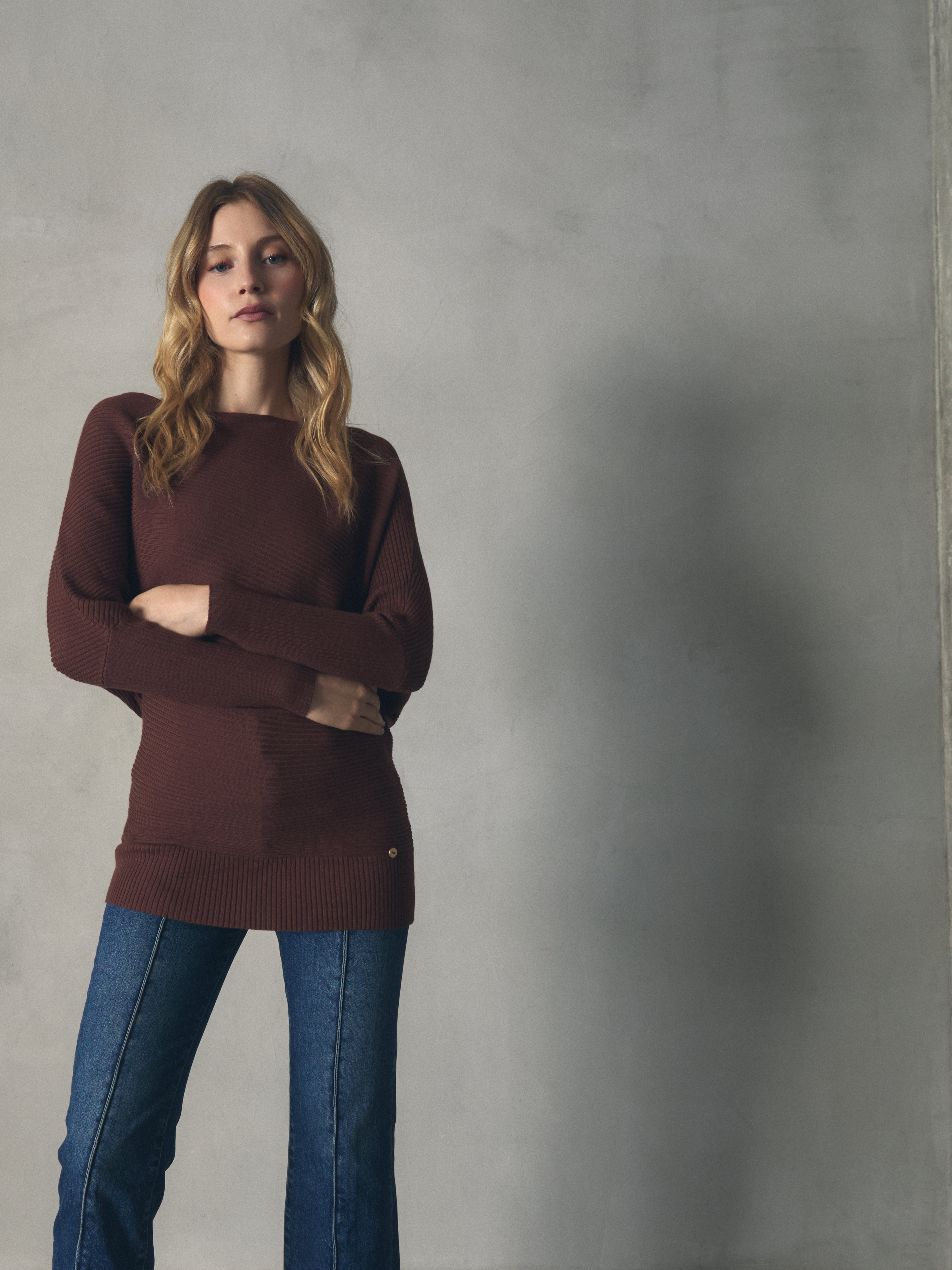 JERSEY PUNTO HOMBRO CAIDO de mujer Hannibal Laguna Collection