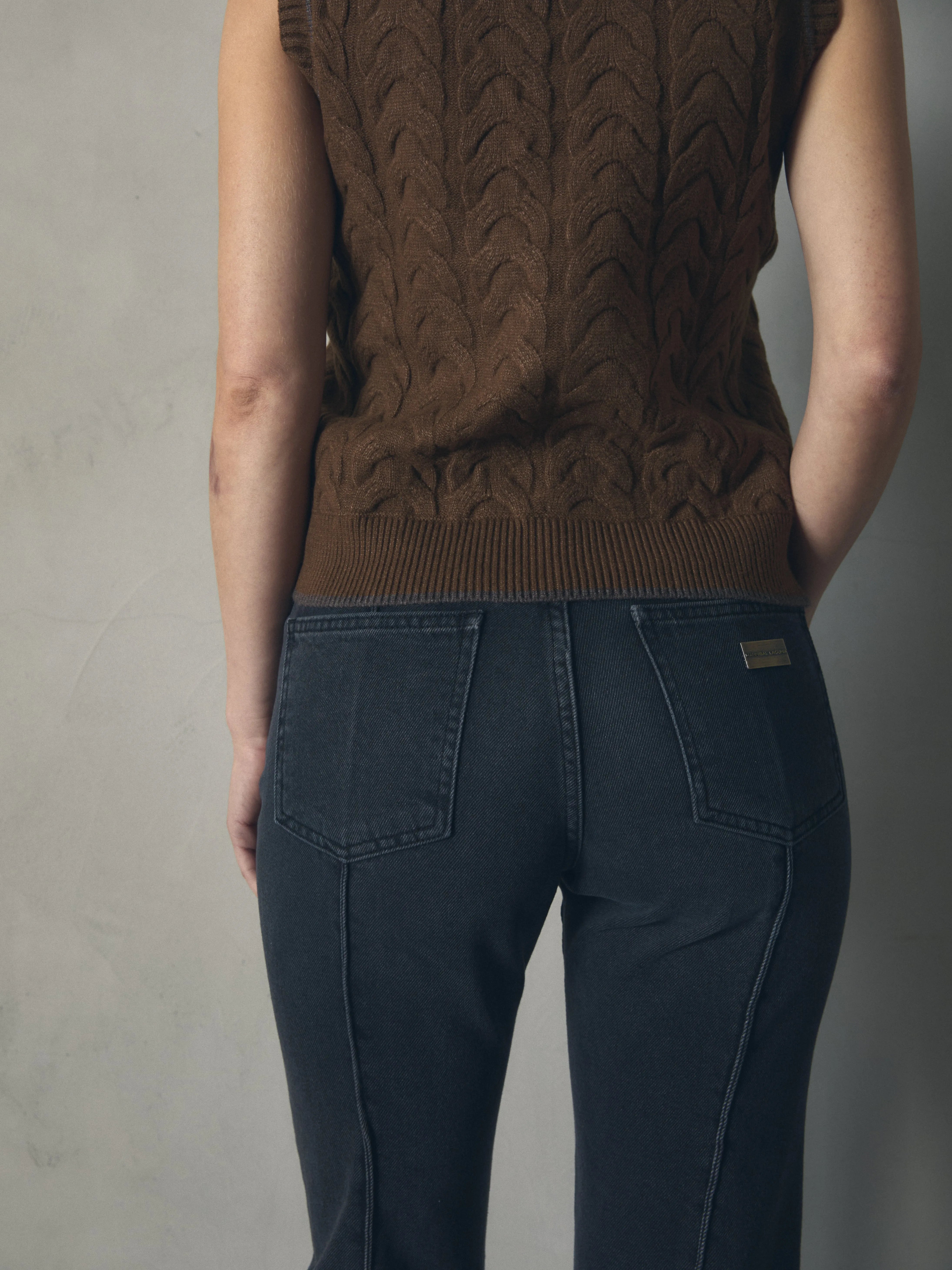 PANTALON DENIM NERVIO DELANTERO de mujer Hannibal Laguna Collection