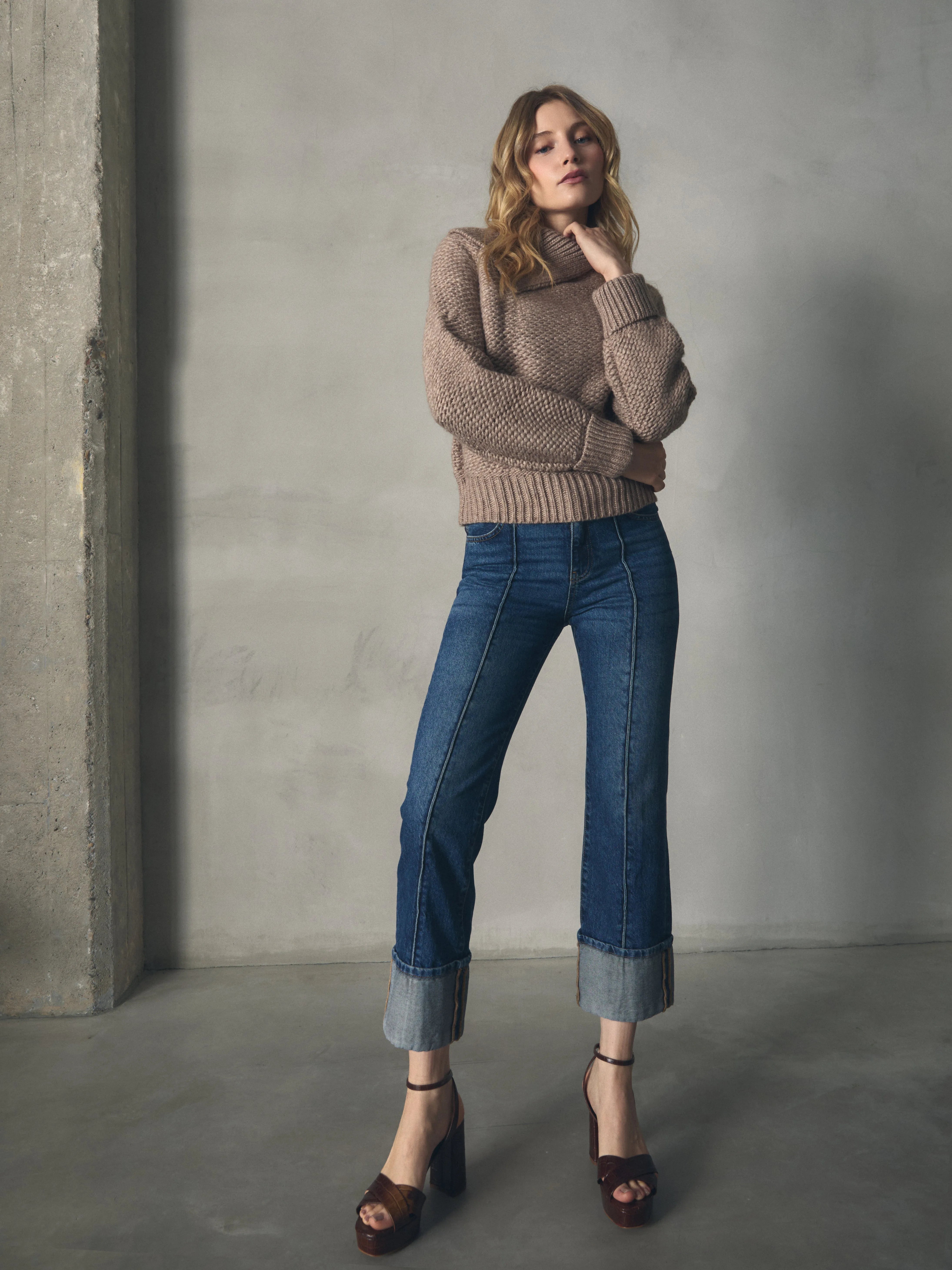 PANTALON DENIM NERVIO DELANTERO de mujer Hannibal Laguna Collection