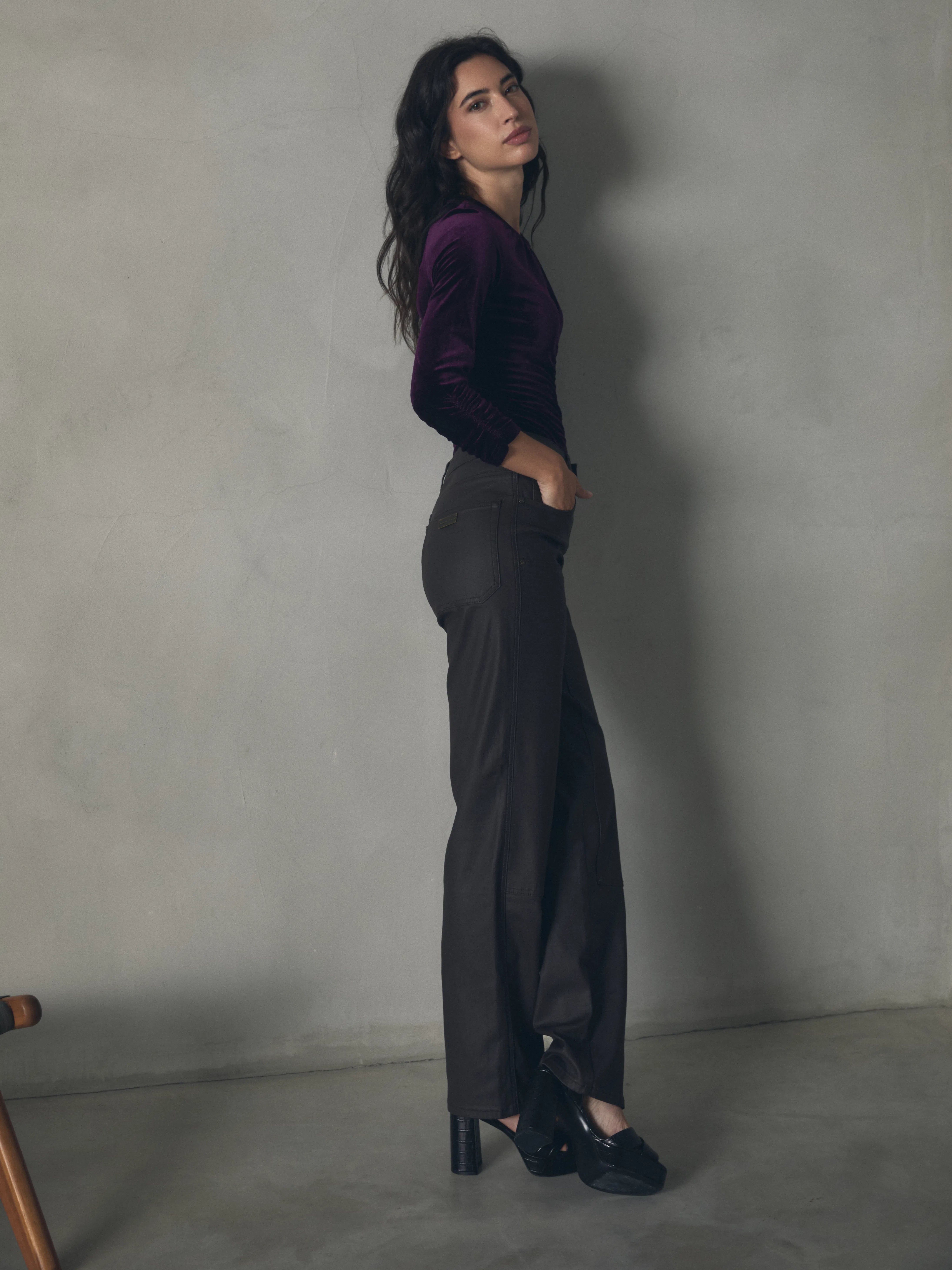 PANTALON EFECTO PIEL de mujer Hannibal Laguna Collection