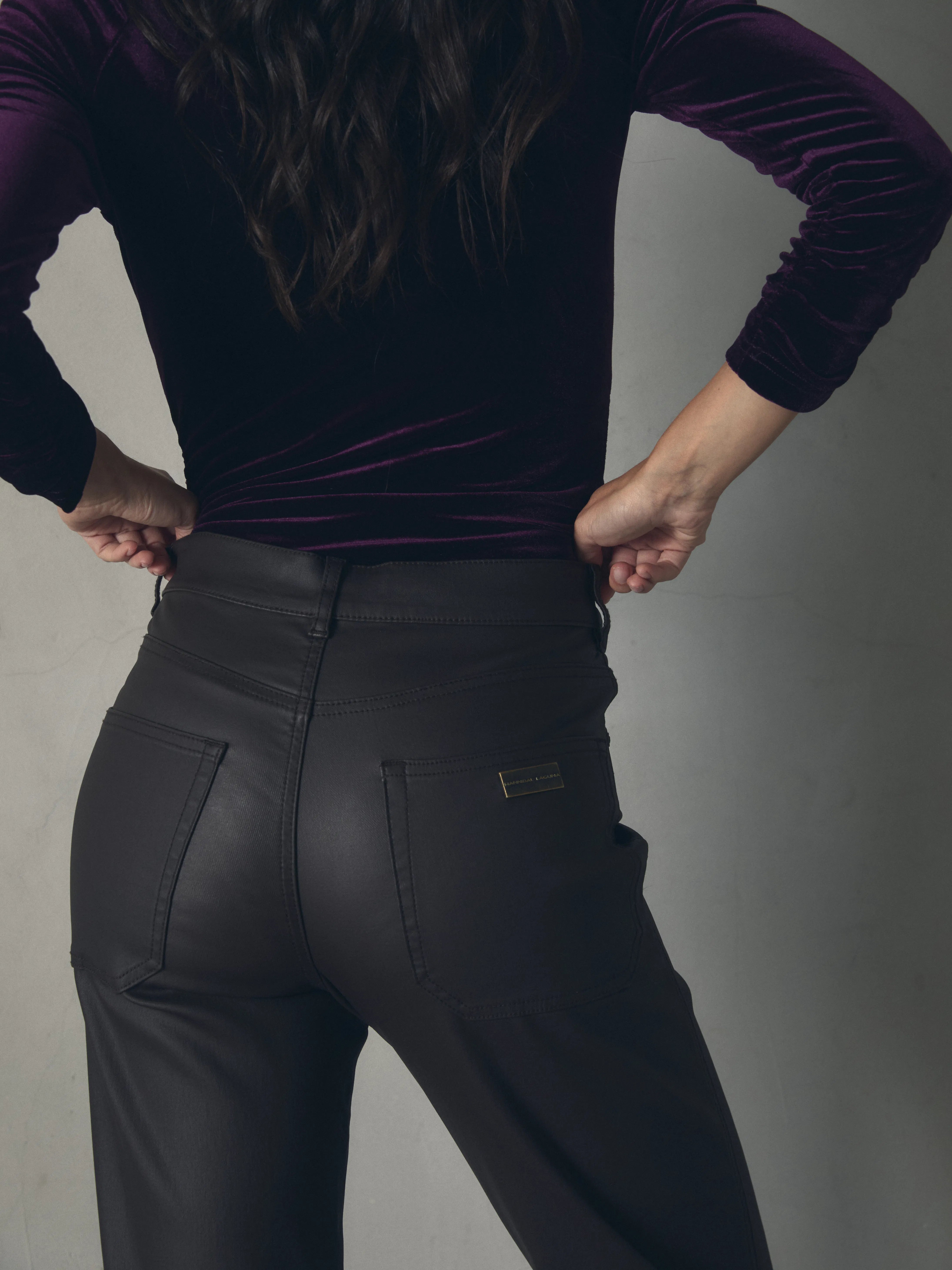 PANTALON EFECTO PIEL de mujer Hannibal Laguna Collection
