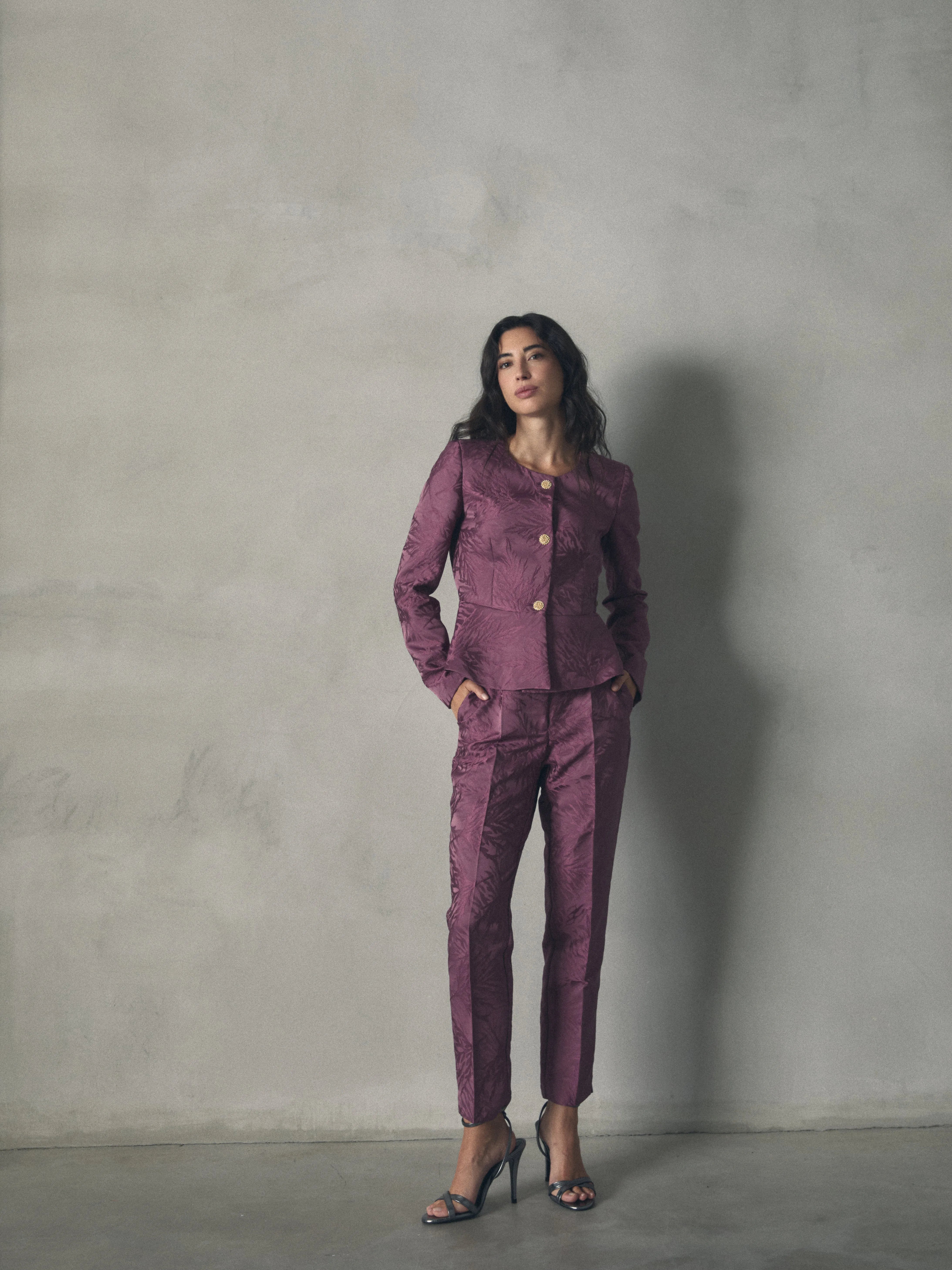 PANTALON RECTO JACQUARD de mujer Hannibal Laguna Collection