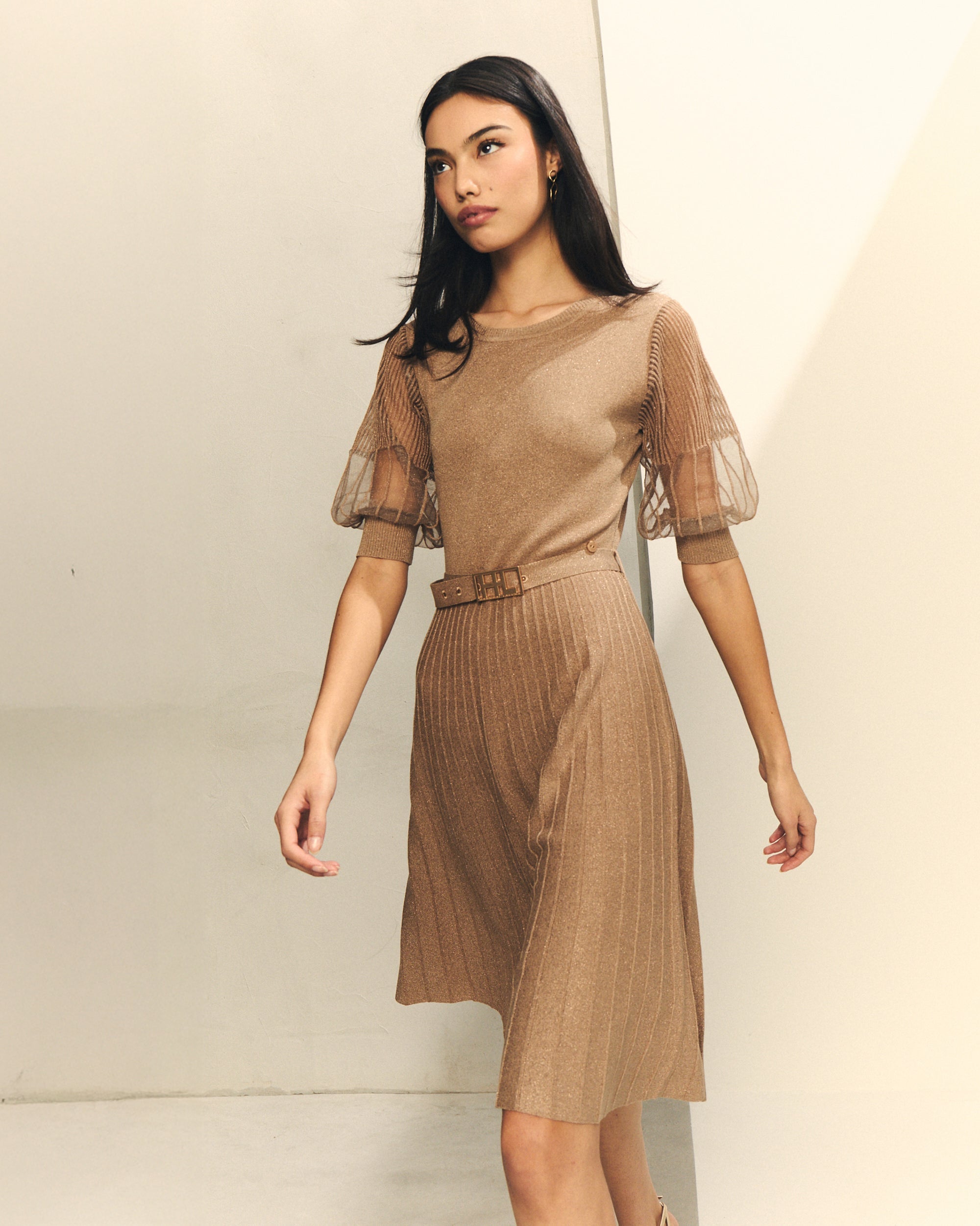 VESTIDO CORTO DE PUNTO de mujer Hannibal Laguna Collection