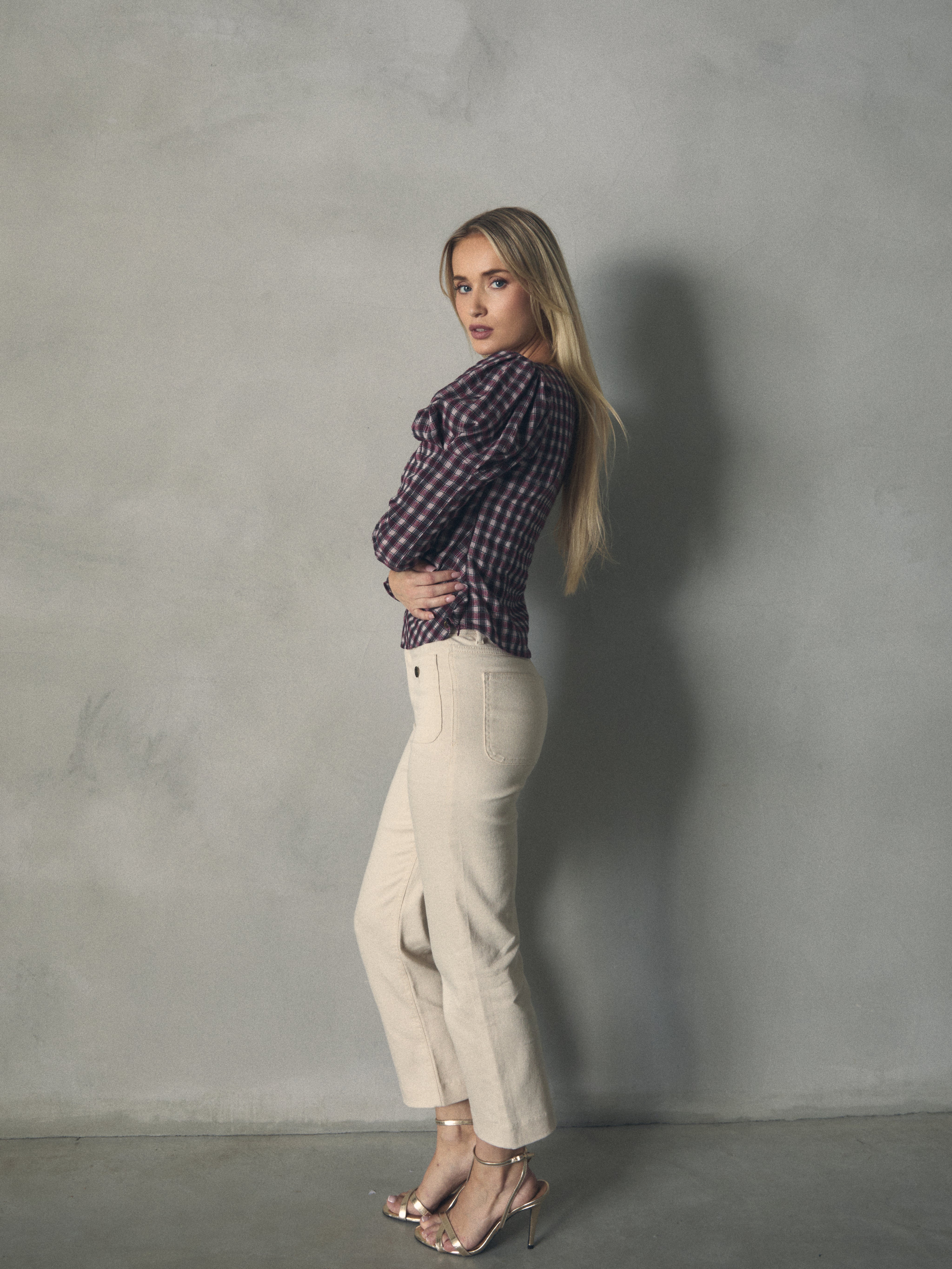 BLUSA CUADROS ROSA