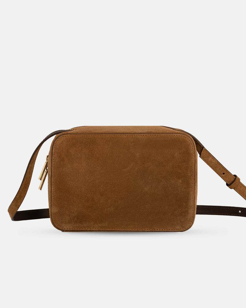 Bolso pequeño de piel con asa larga