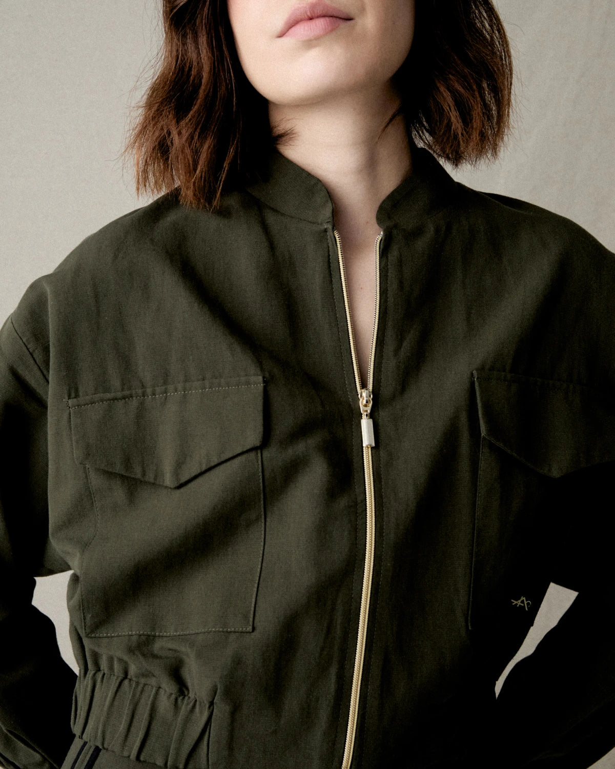 BOMBER COLOR KHAKI