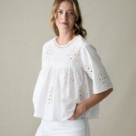 BLUSA VOLANTE CALADA